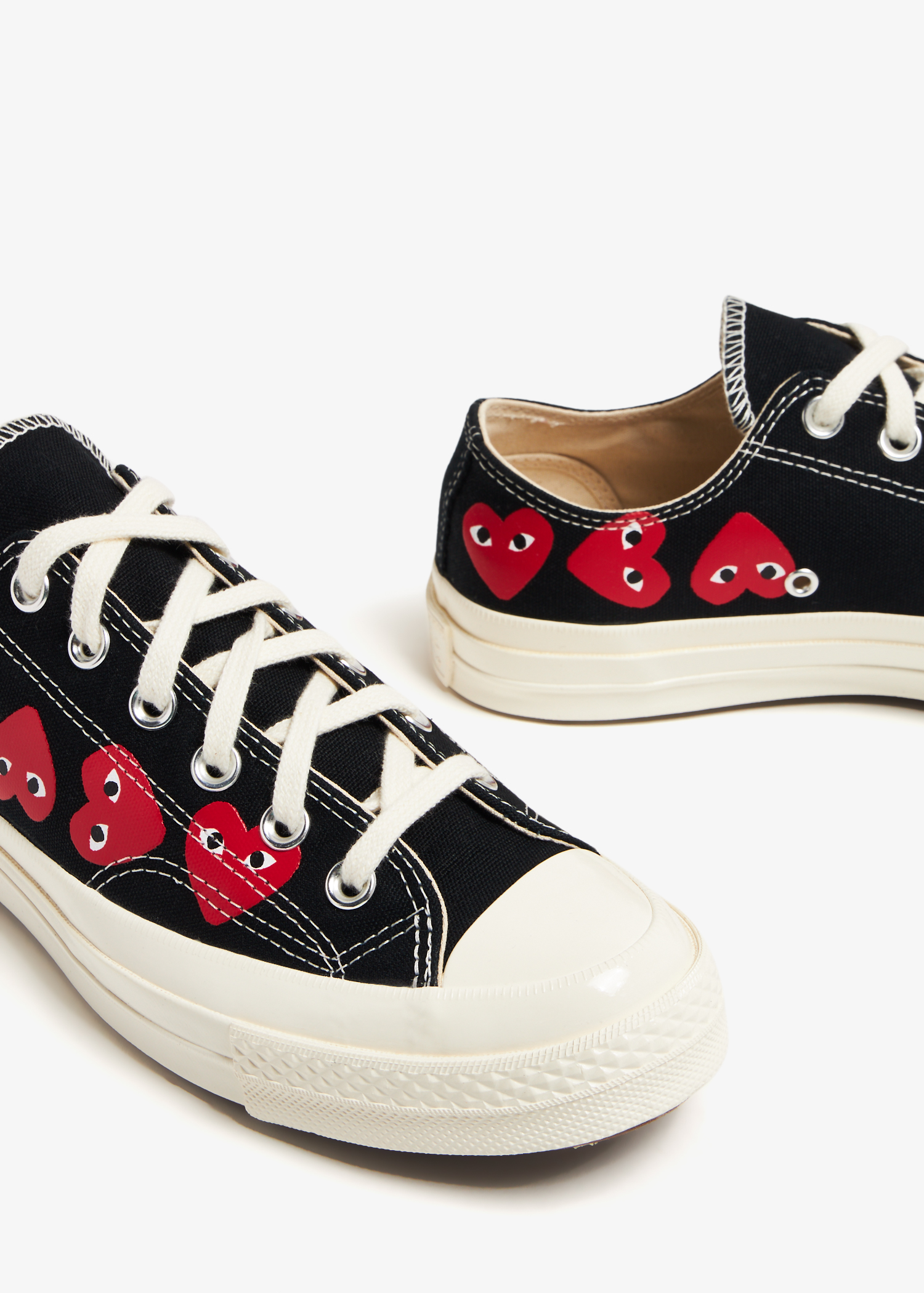 Comme des Garcons PLAY x Converse Chuck 70 Multi Heart sneakers for ADULT UNISEX Men Women Black in UAE Level Shoes