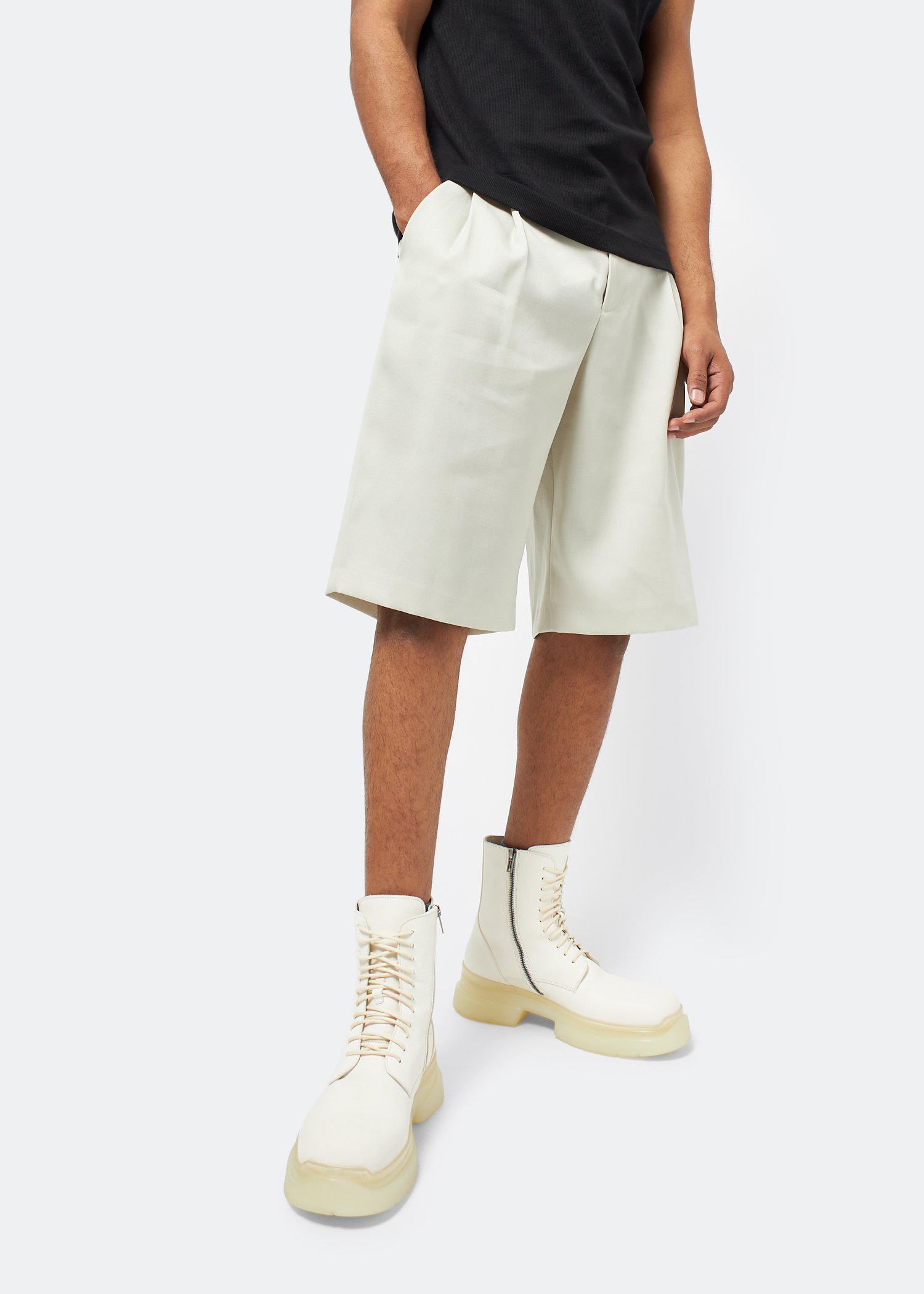 

Koos combat boots, White