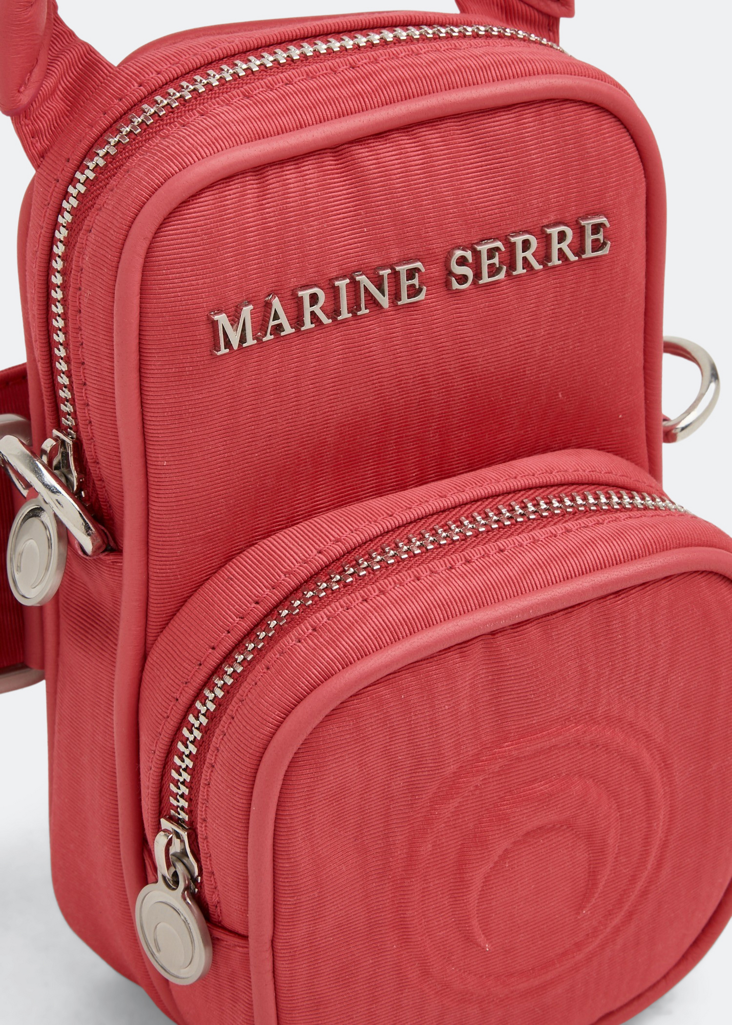 Marine Serre Two-pocket multiposition mini bag for Women - Pink in 