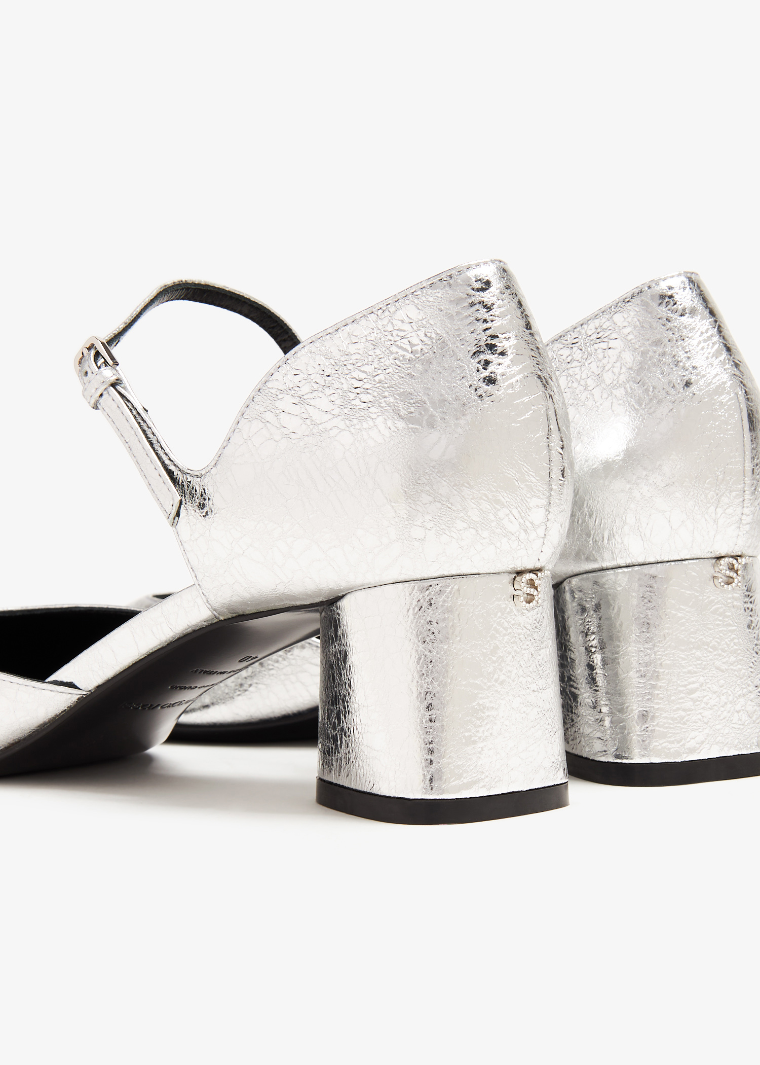 Sergio Rossi SR Pilier pumps for Women - Silver in Kuwait Sergio Rossi SR Pilier pumps for Women - Silver in Kuwait