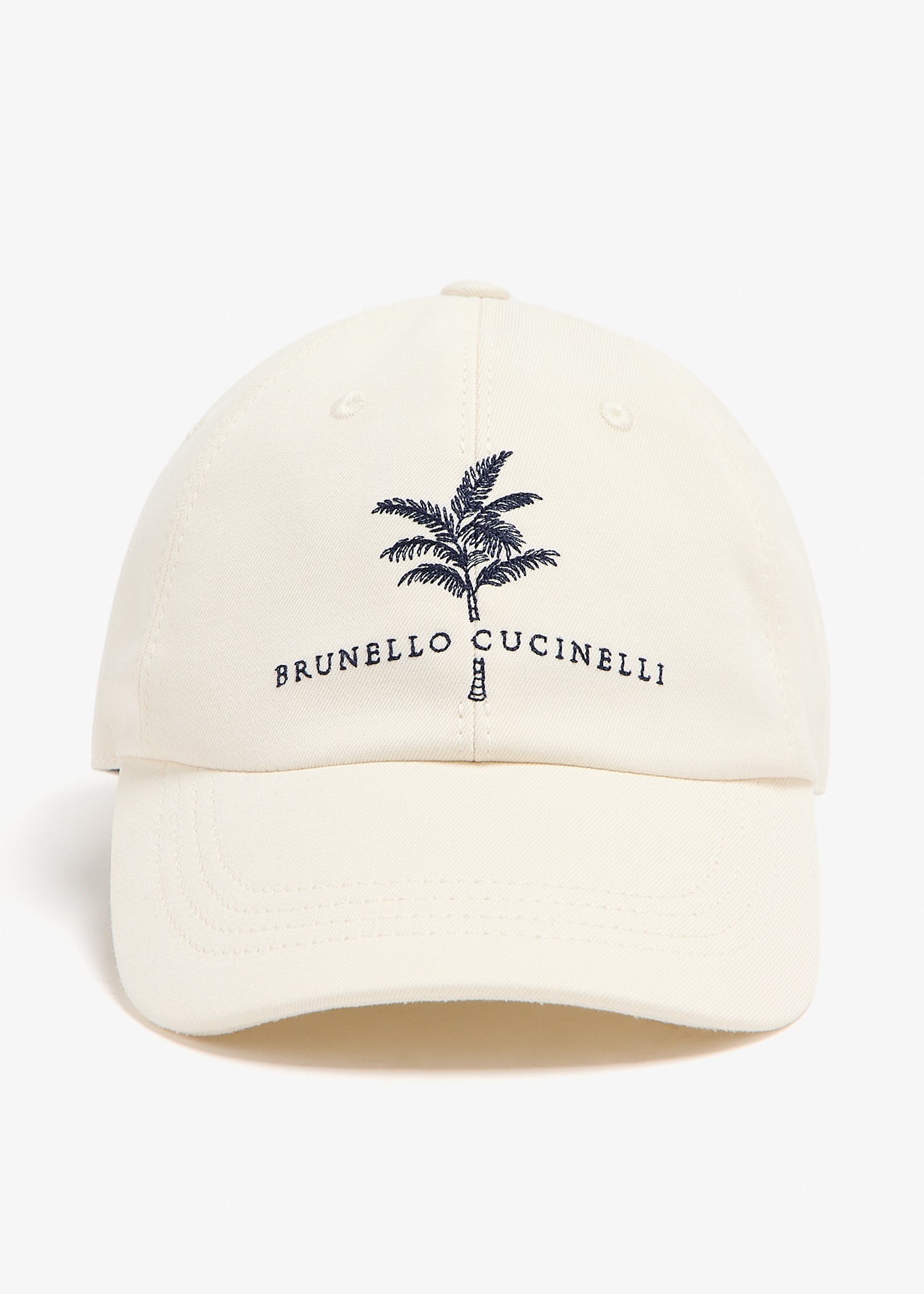 

Embroidered baseball cap, White
