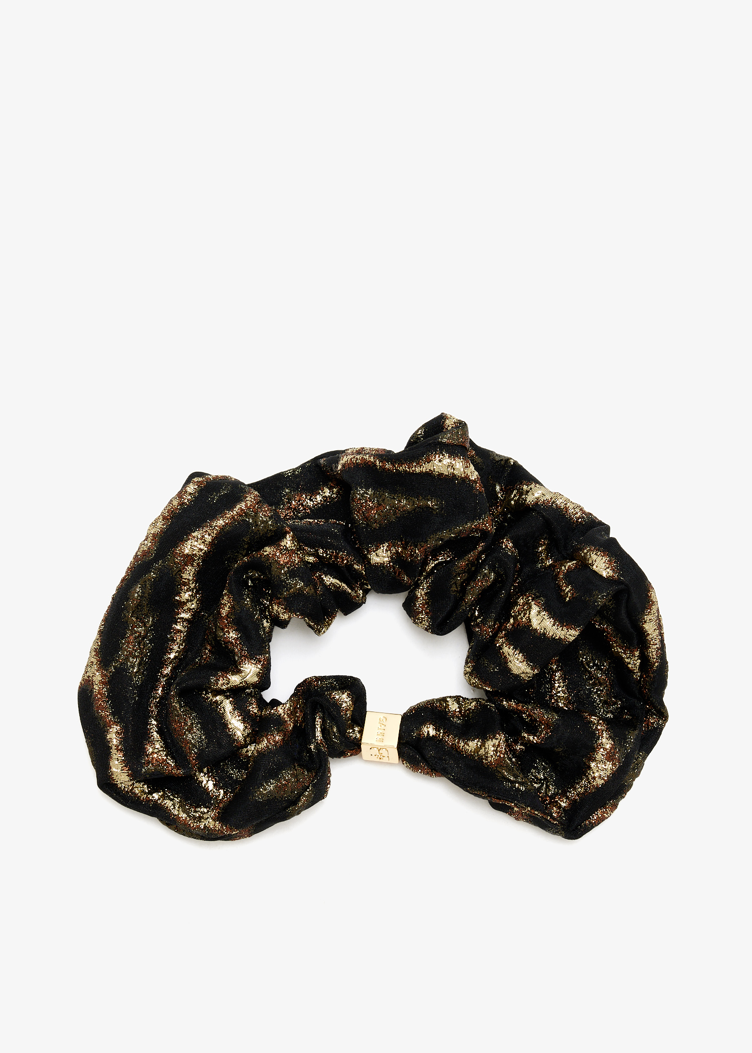

Metallic printed scrunchie, Animal printed