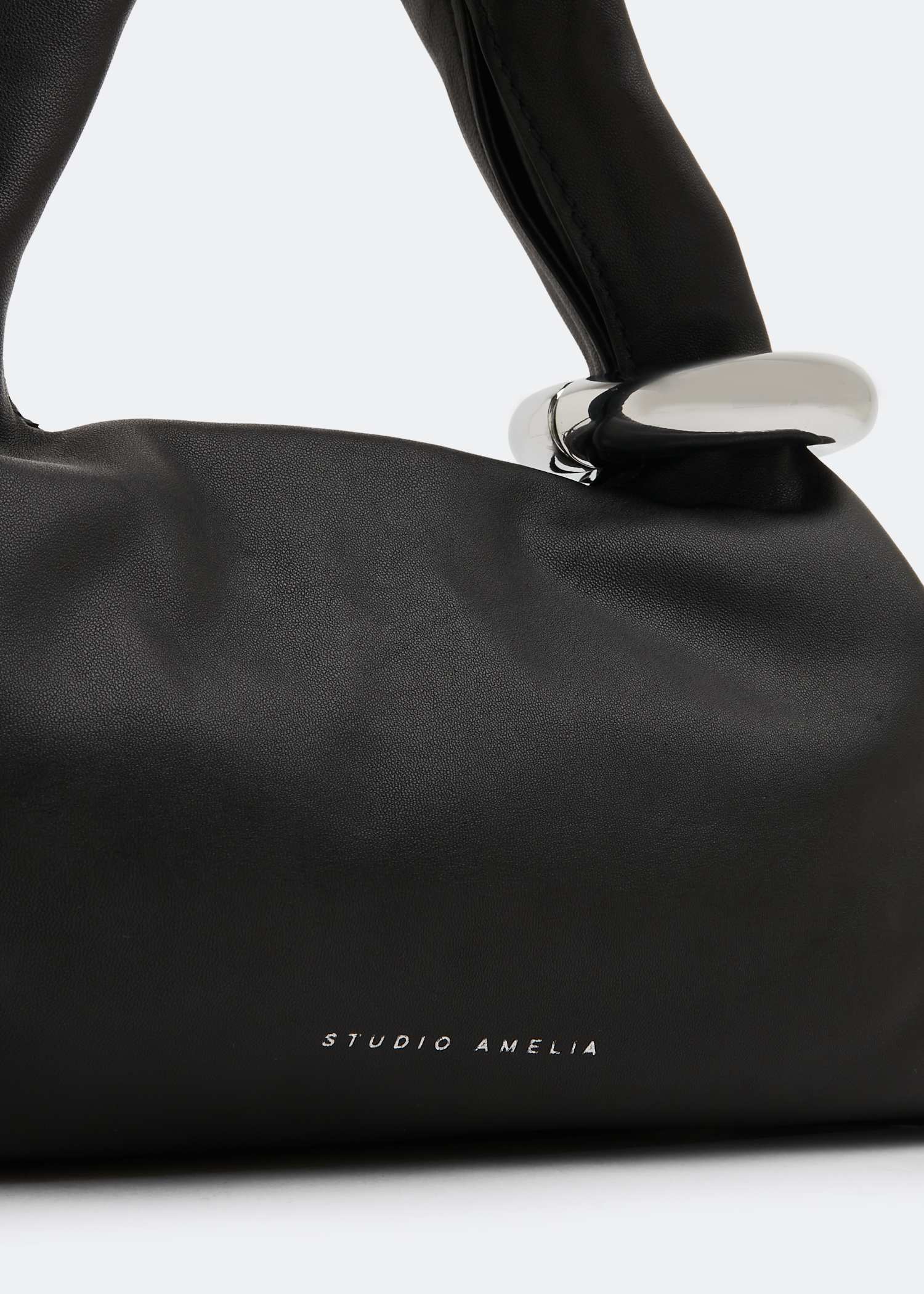 Studio Amelia Helium mini hobo bag for Women Black in KSA Level Shoes