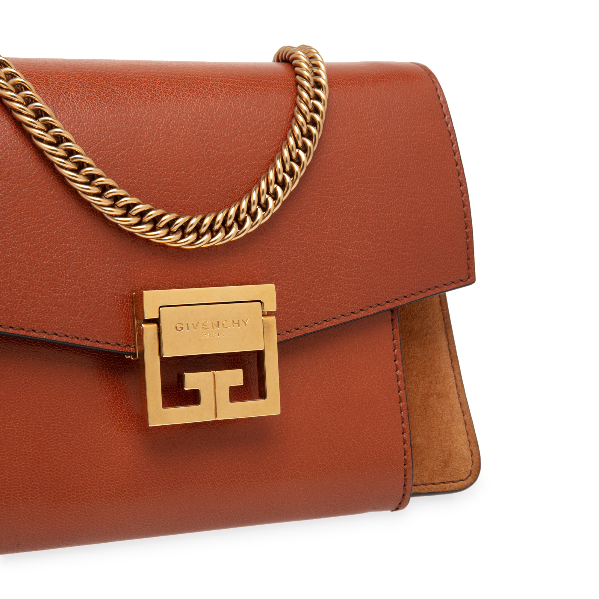 

GV3 small shoulder bag, Brown