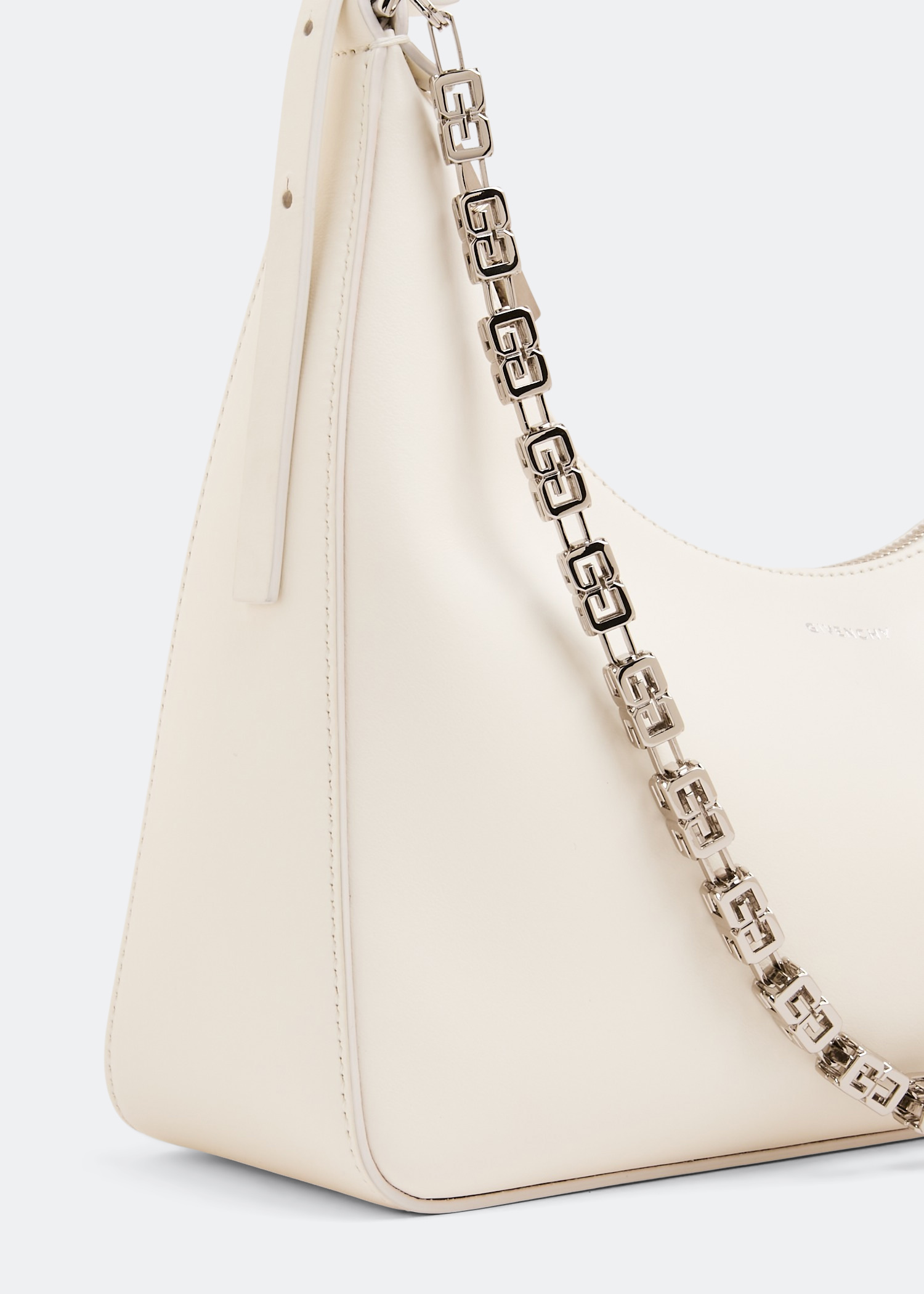 

Moon cut-out small bag, White