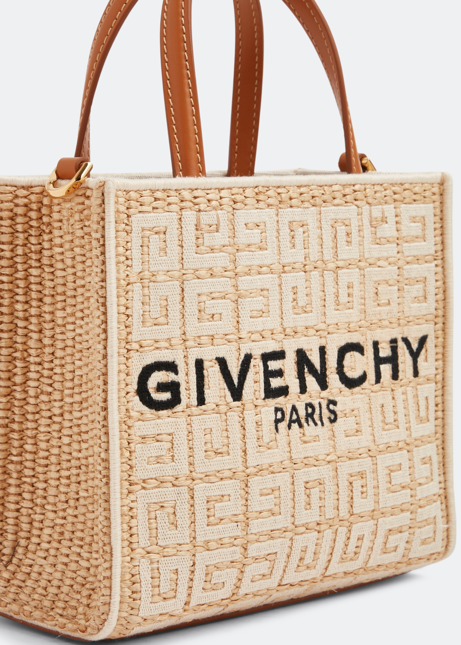 

Mini G shopping tote bag, Beige
