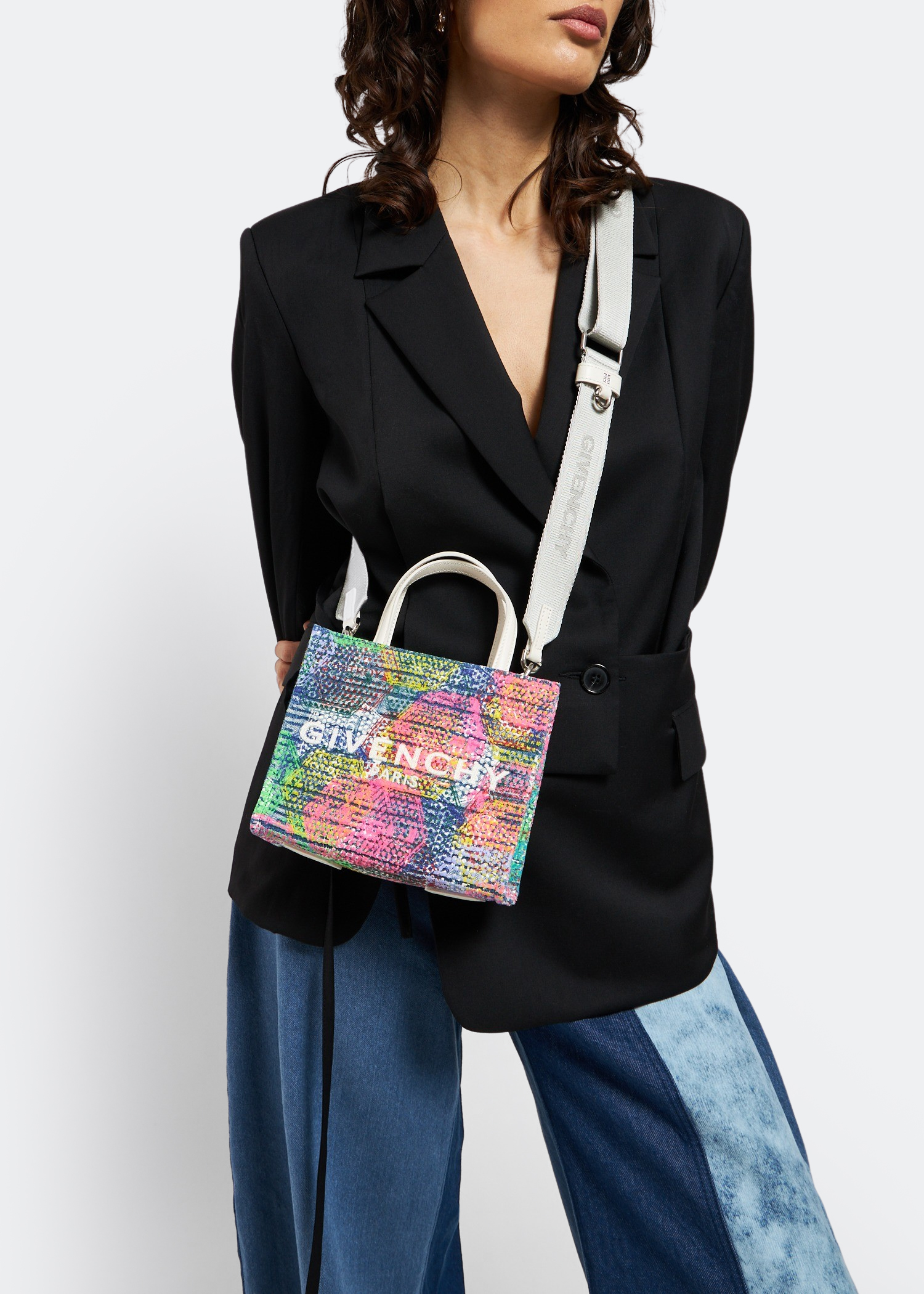 

x BSTROY Mini G shopping tote bag, Multi-coloured