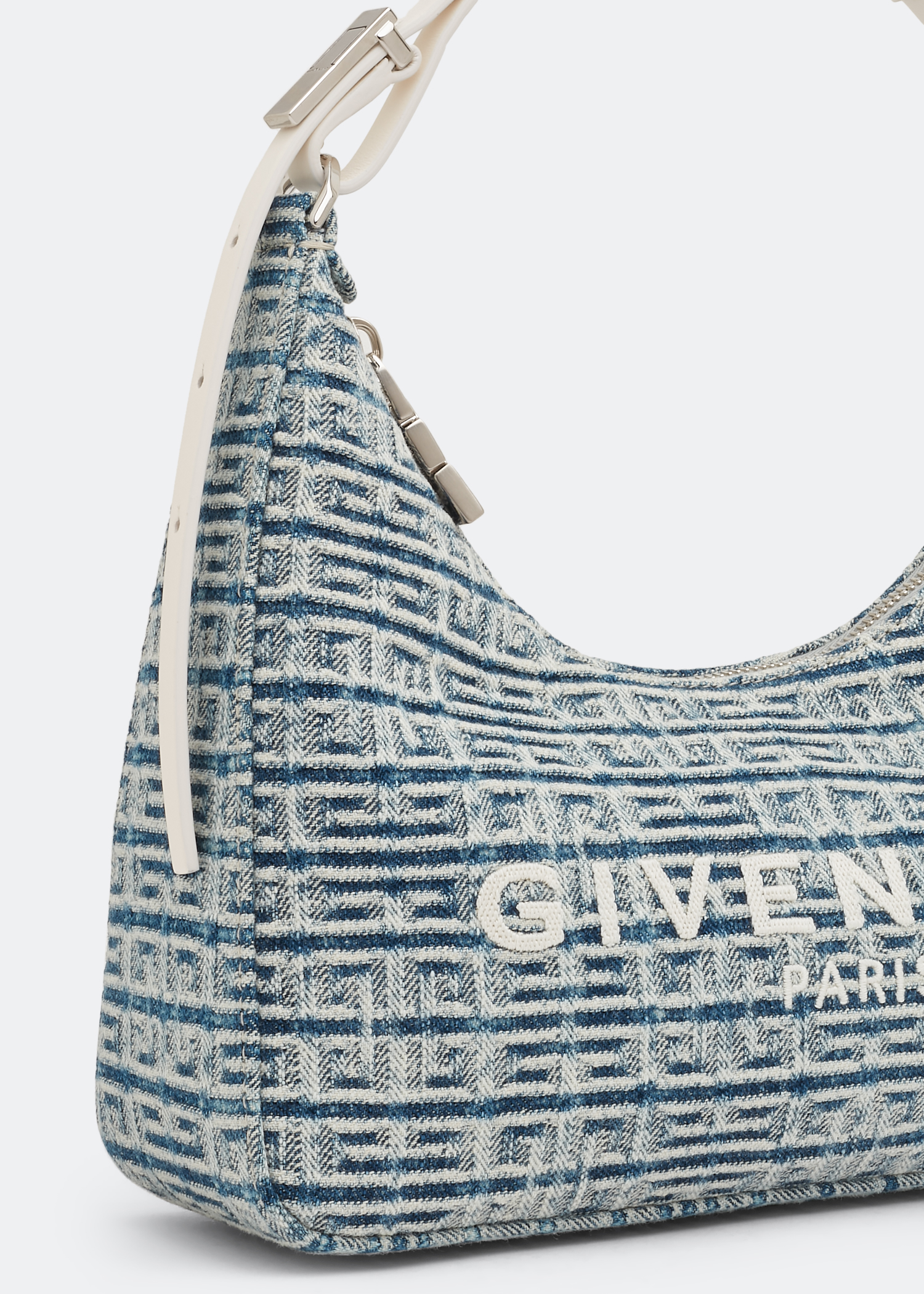 

Moon cut-out small bag, Blue