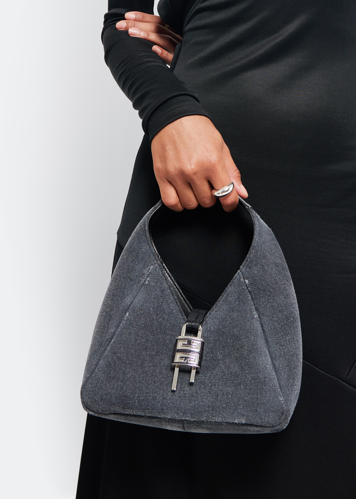 

Mini G-Hobo bag, Black