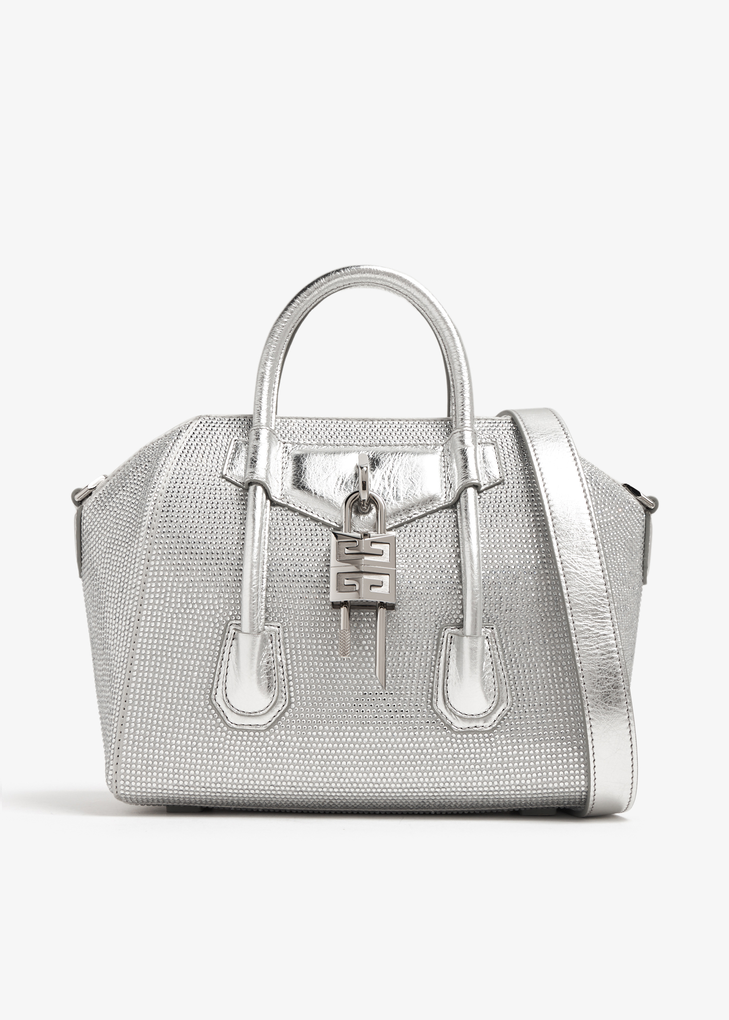 Givenchy Antigona Lock mini bag for Women - Silver in Oman