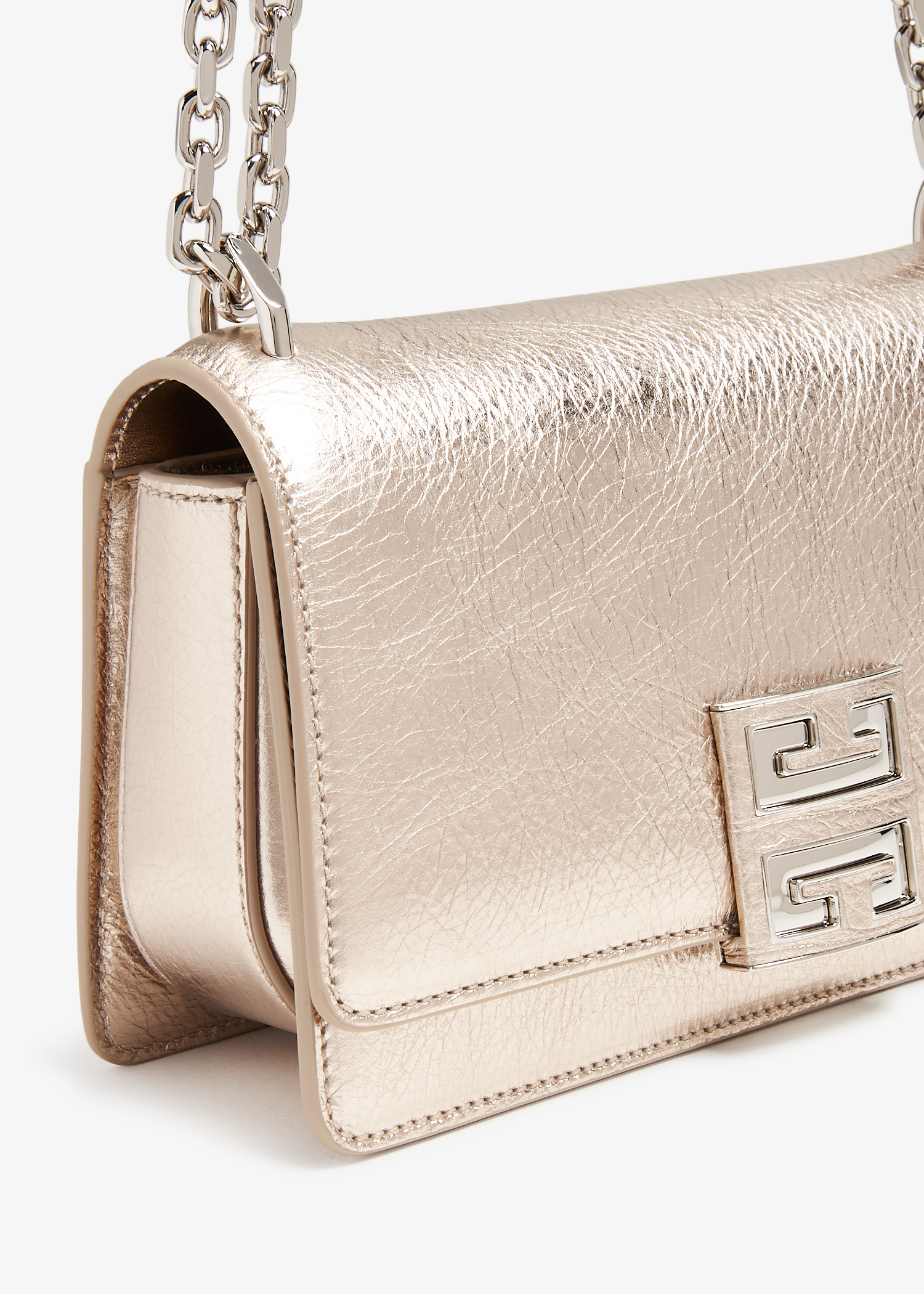 Givenchy emblem leather deals wallet on chain