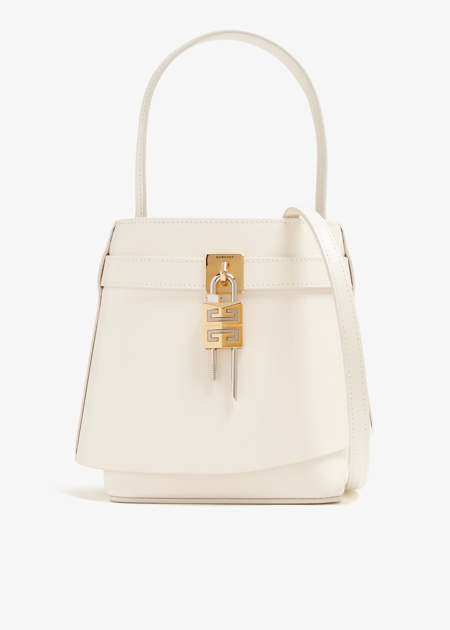 

Shark Lock bucket bag, White