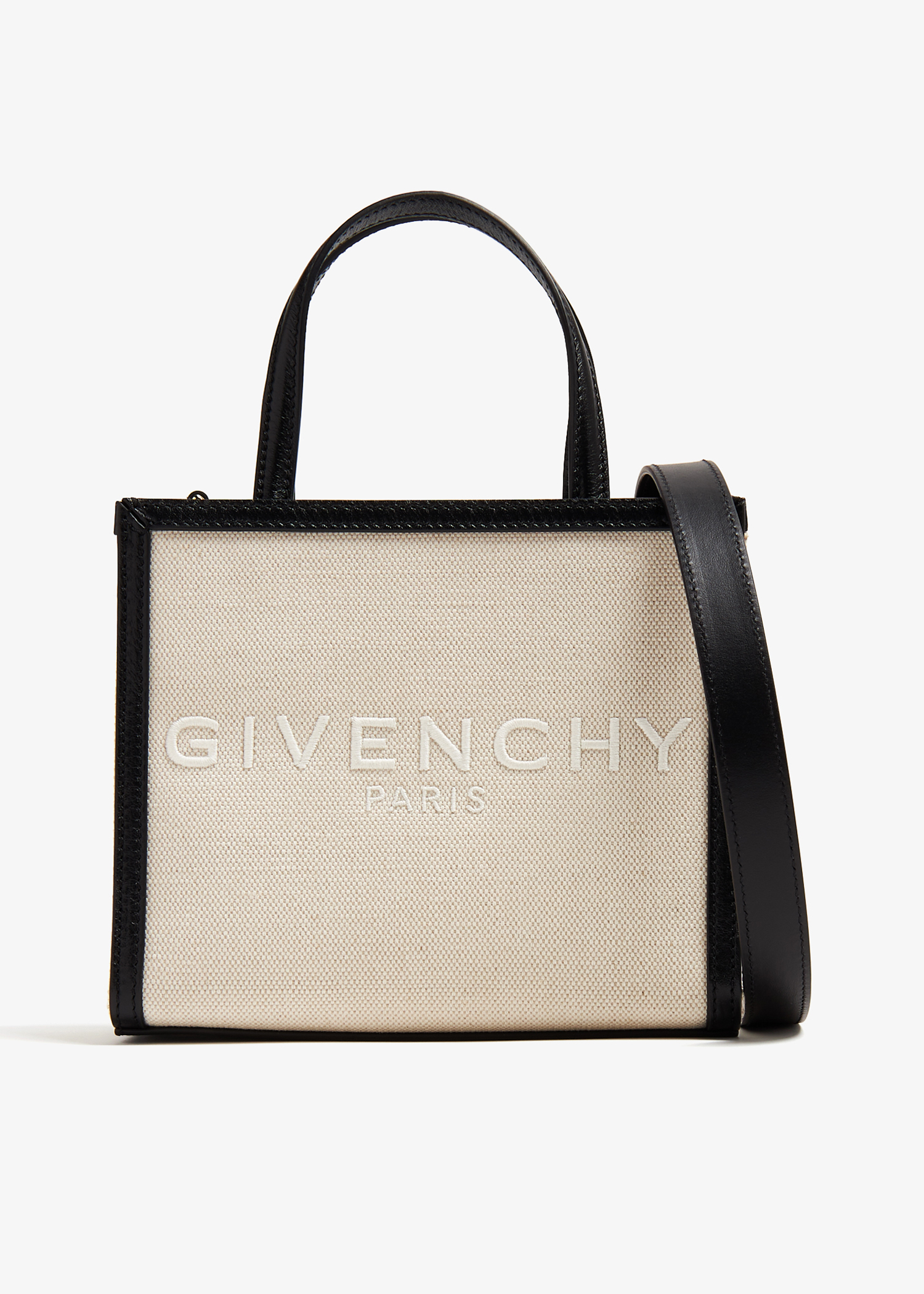 Mini G shopping tote bag, Beige