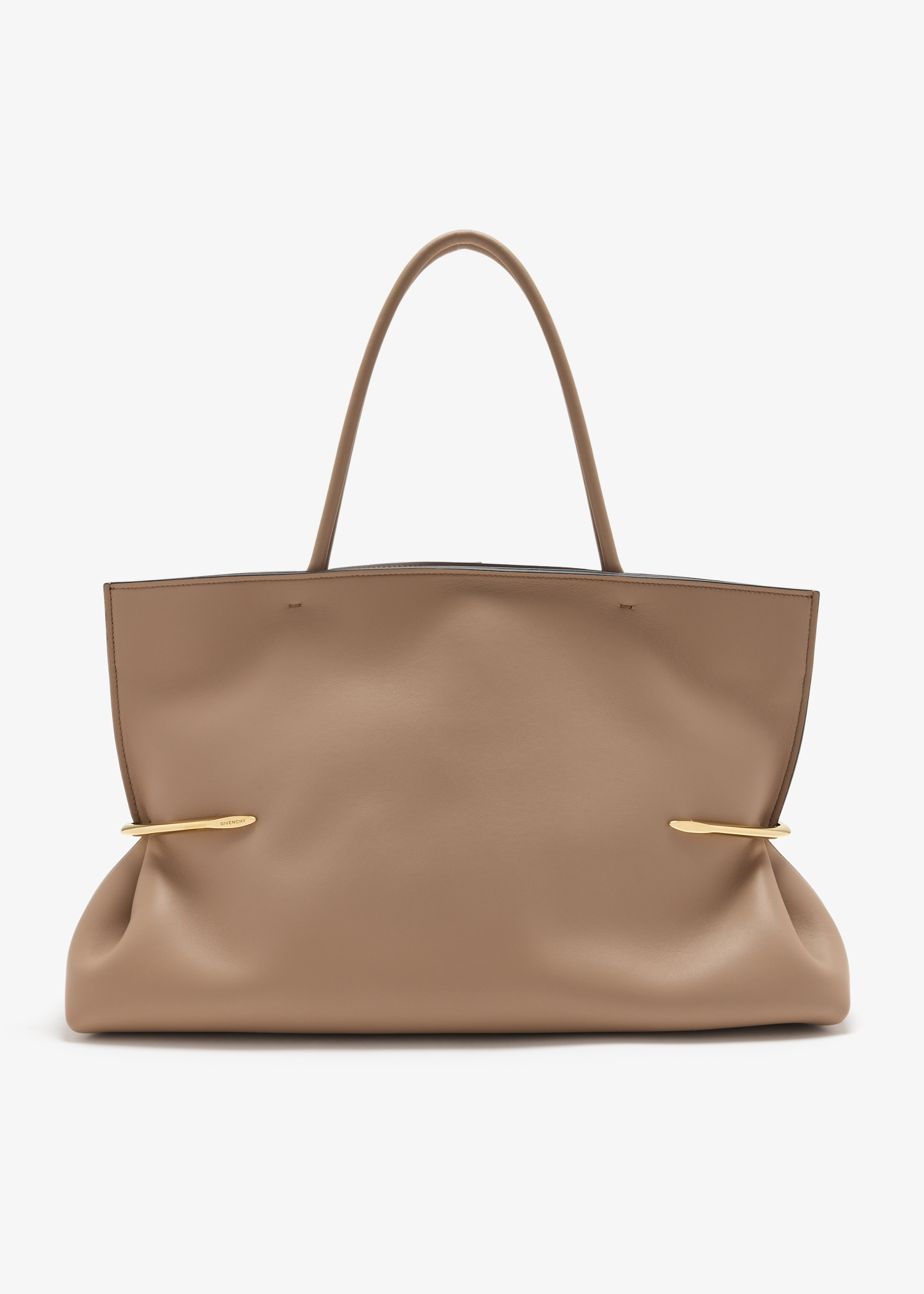 

Pinch Squeezed Horizontal tote bag, Beige