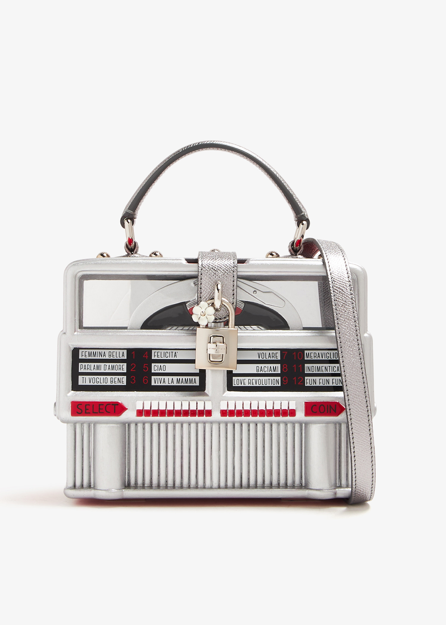 

Juke-Box Dolce Box bag, Silver