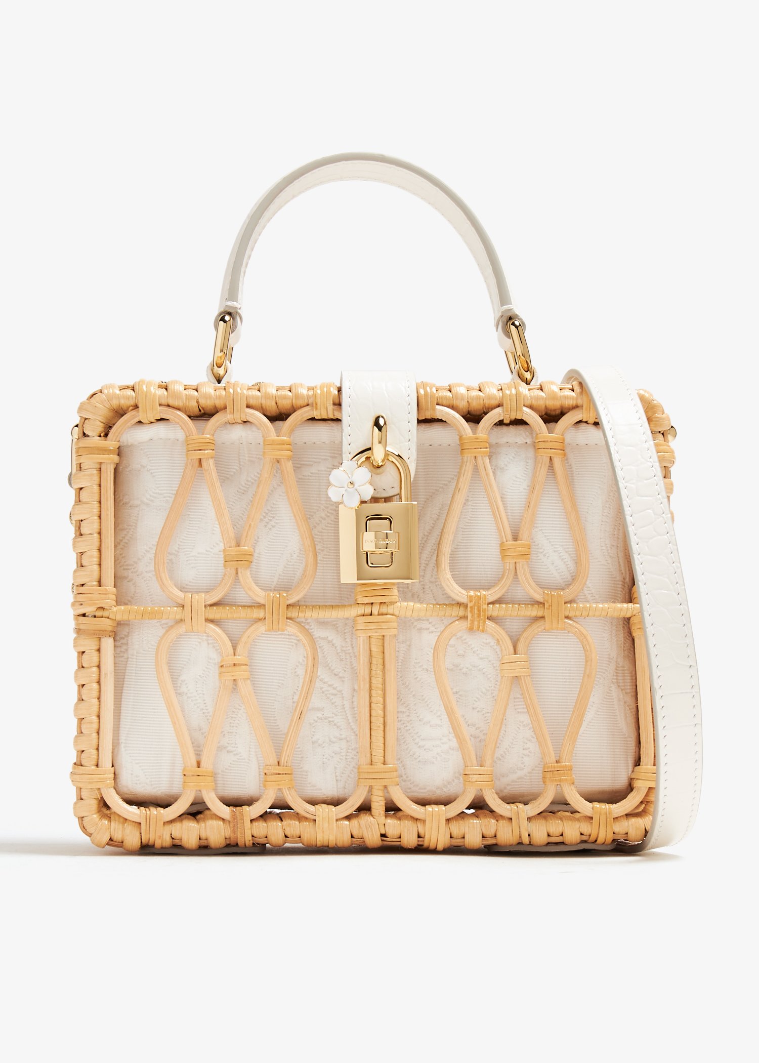 Dolce Box handbag, Beige