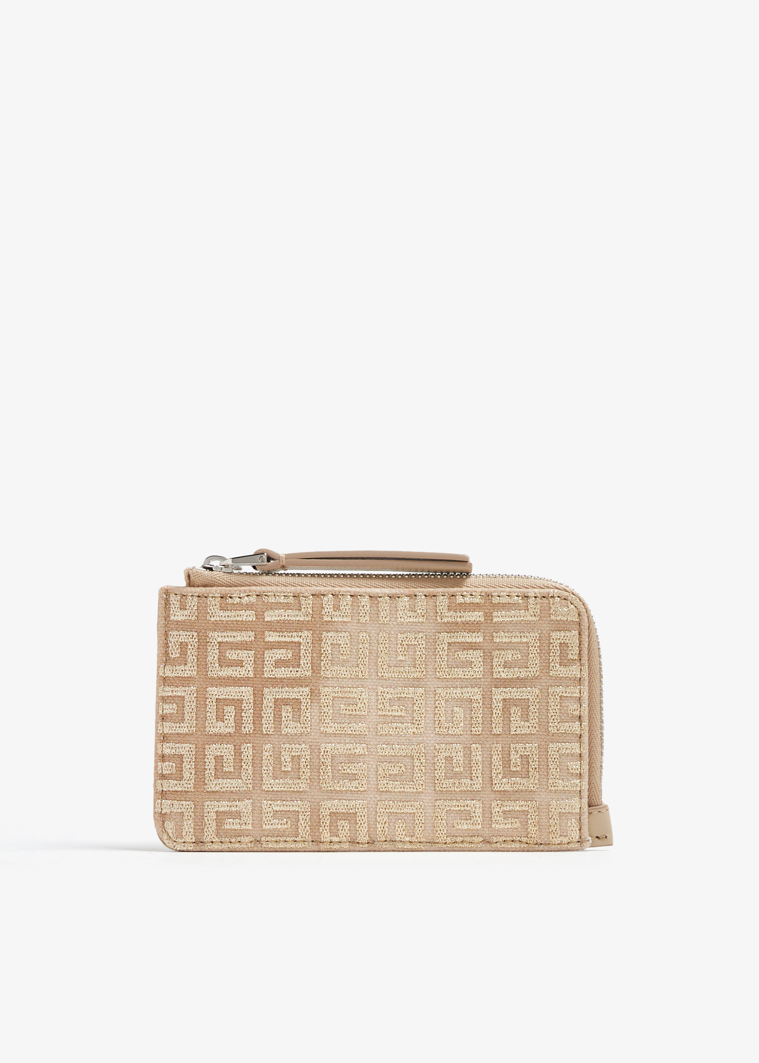 

Giv Cut zipped cardholder, Beige