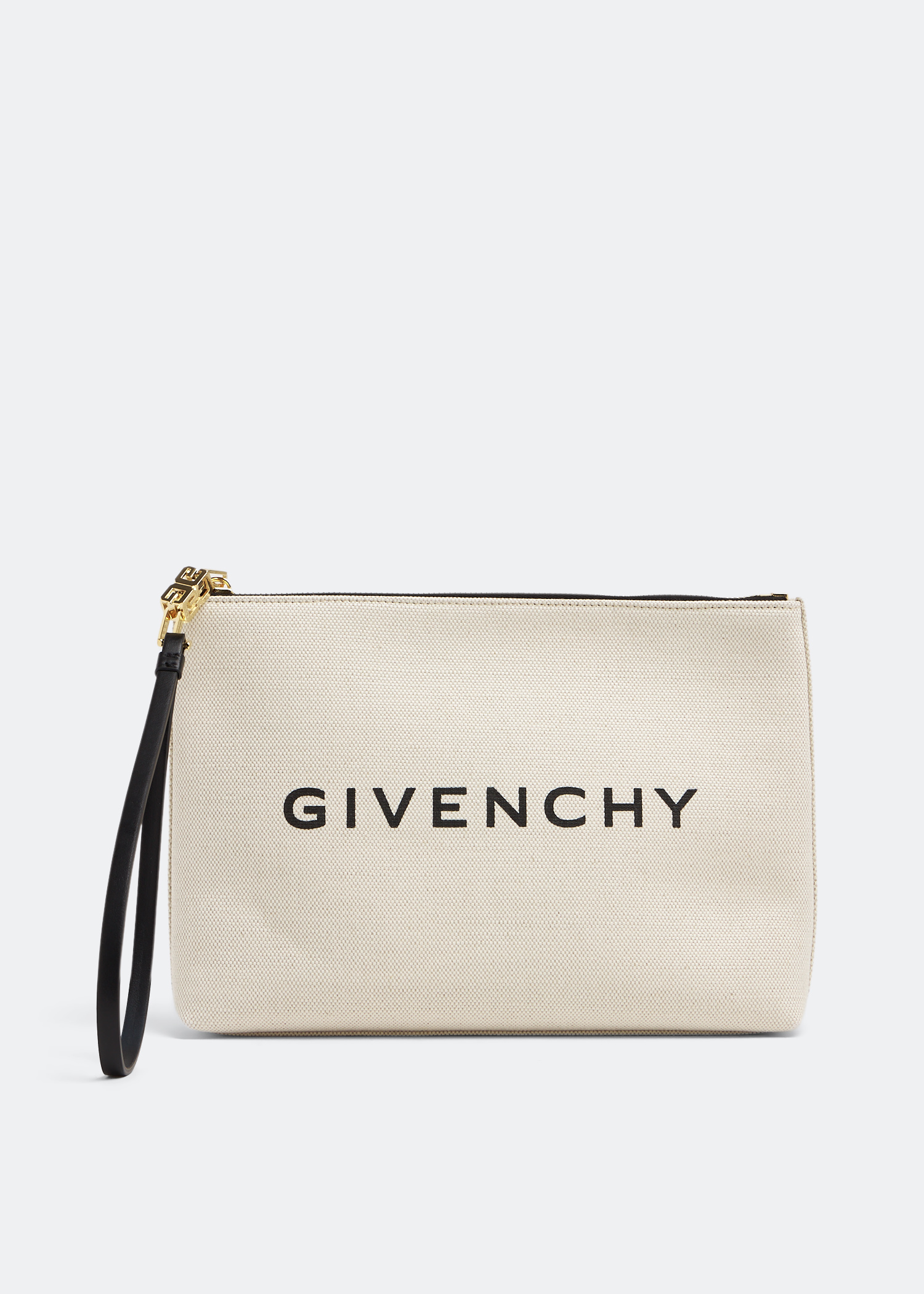 

Large canvas pouch, Beige