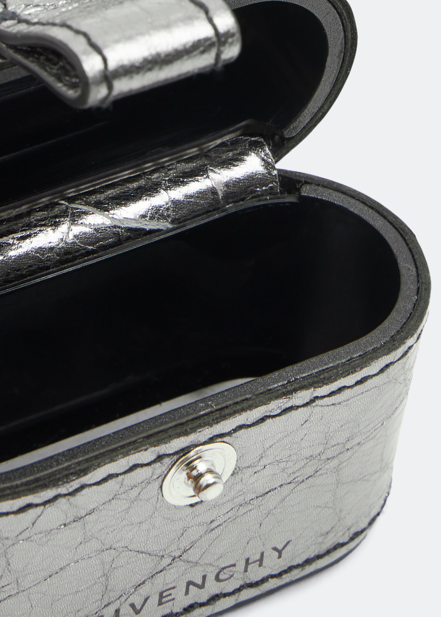 

Laminated leather AirPods Pro holder, Grey