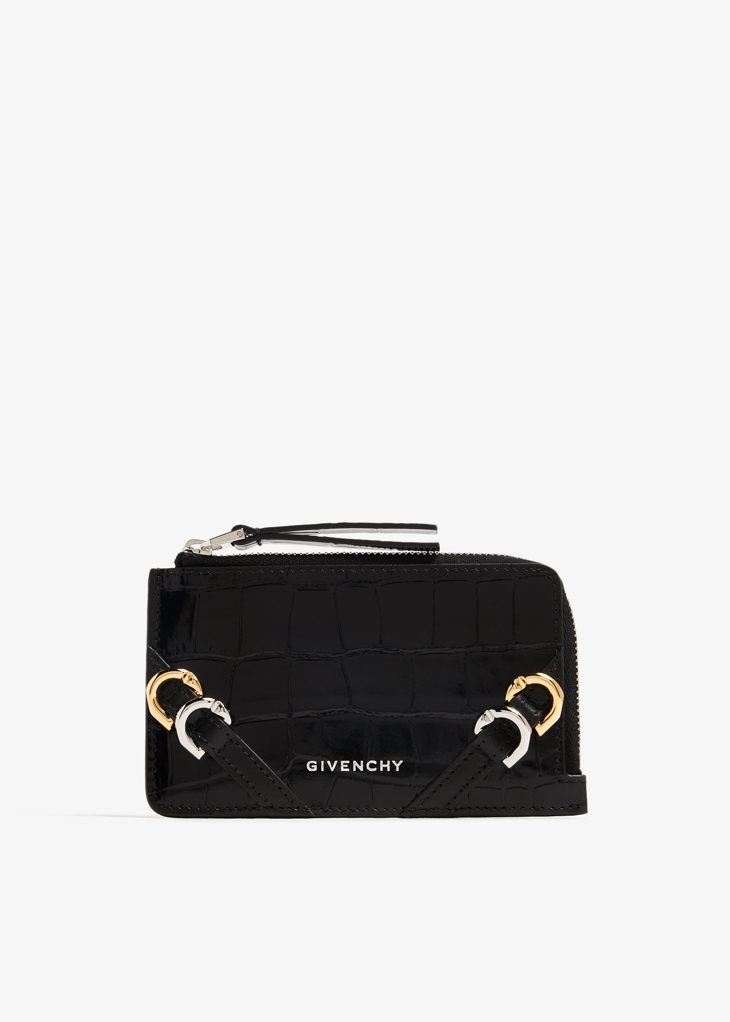 

Voyou zipped card holder, Black