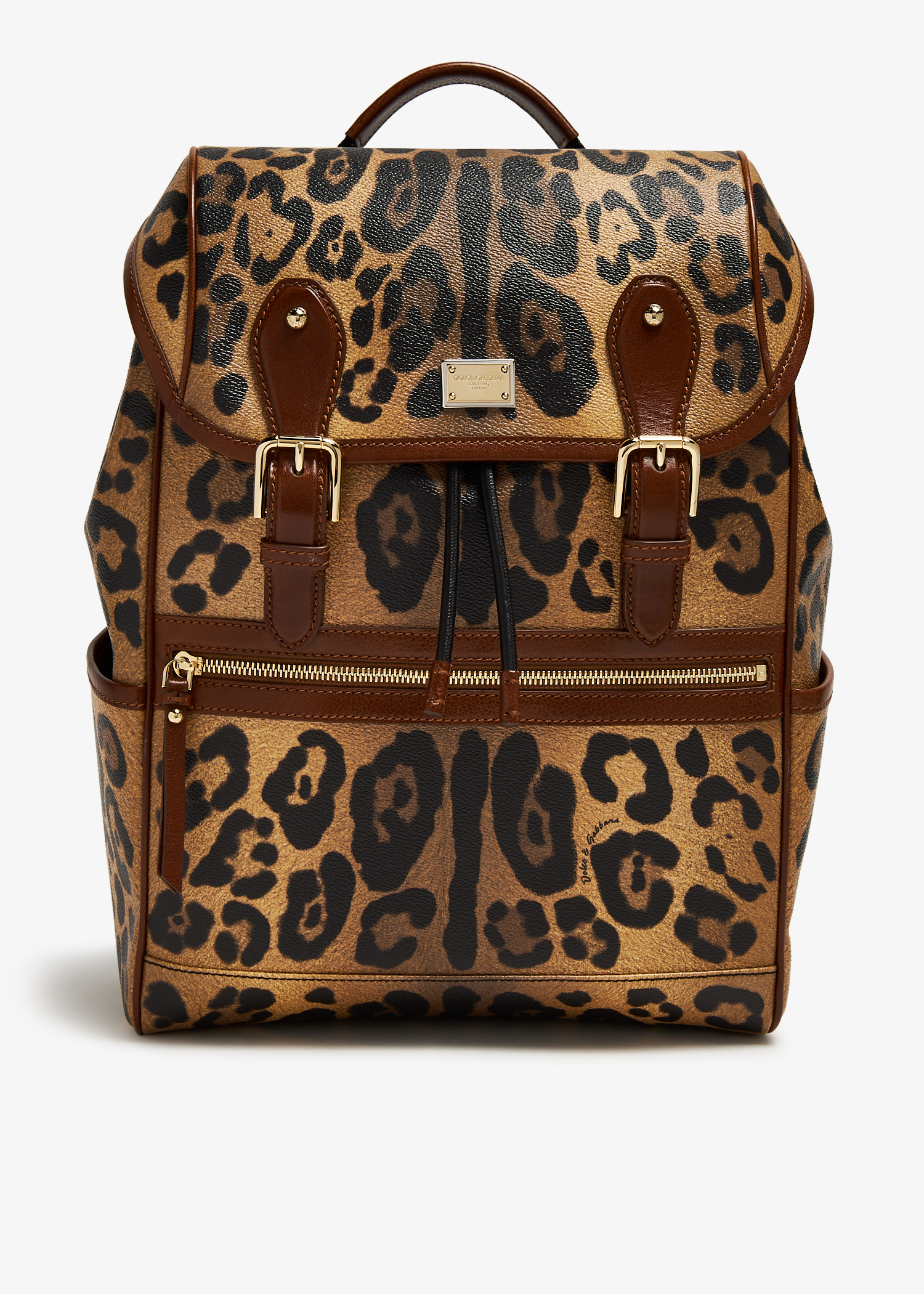 Dolce Gabbana Crespo leopard print backpack for Women Animal Printed in Bahrain Level Shoes