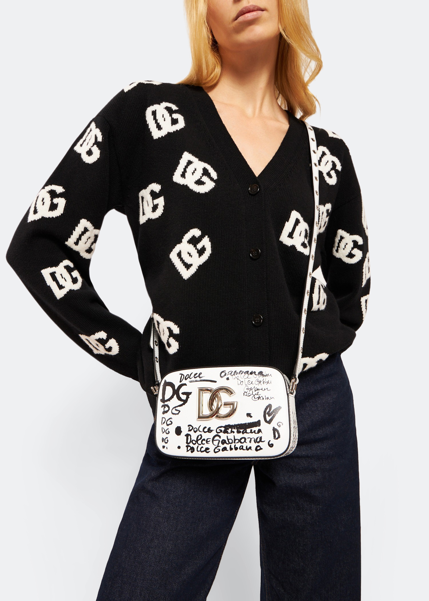 

3.5 logo crossbody bag, White