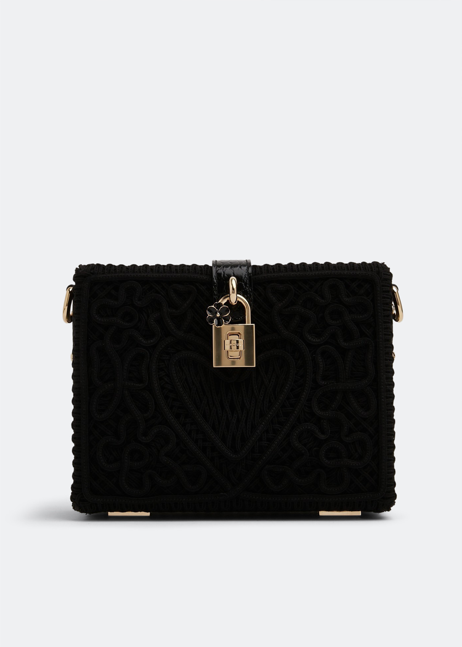

Lace Dolce box clutch, Black