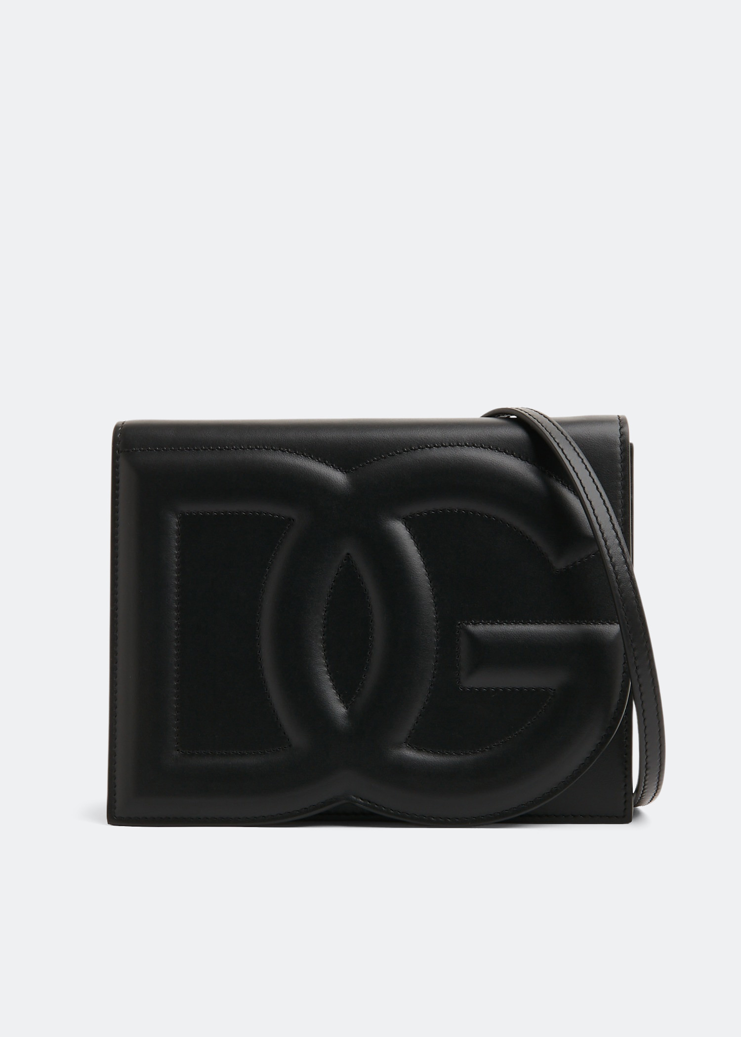 DG logo crossbody bag, Black
