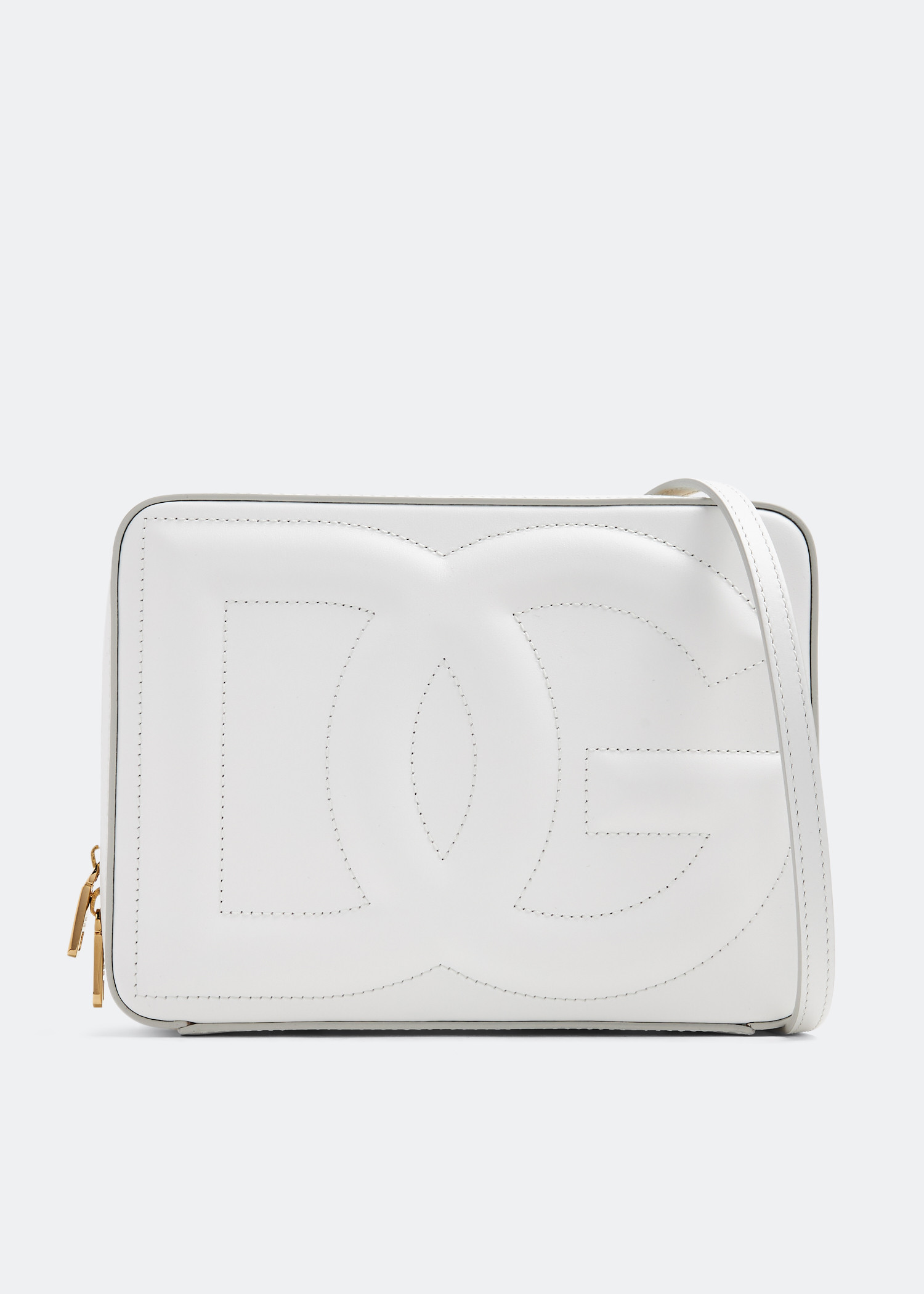 

Medium logo camera bag, White