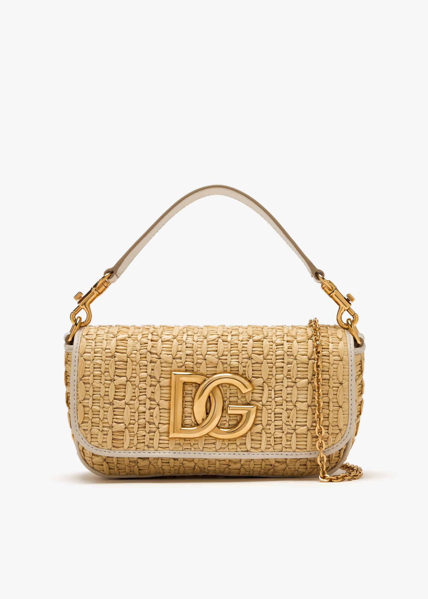 

3.5 raffia shoulder bag, Beige