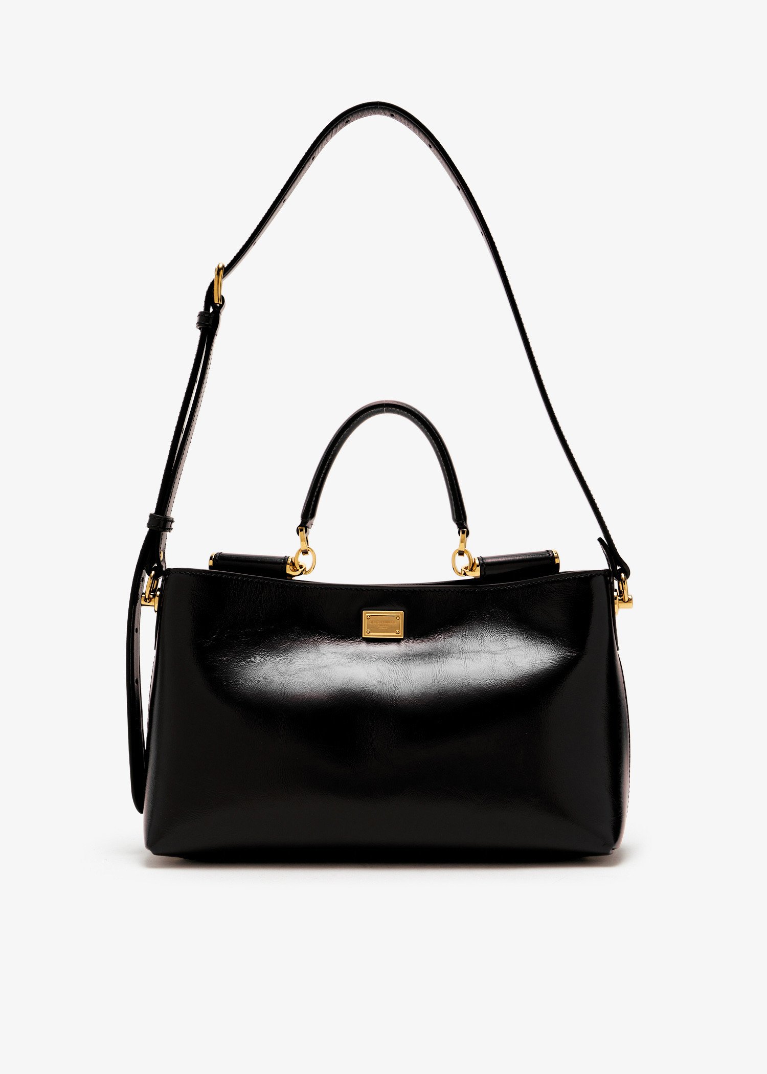 

Vittoria calfskin handbag, Black