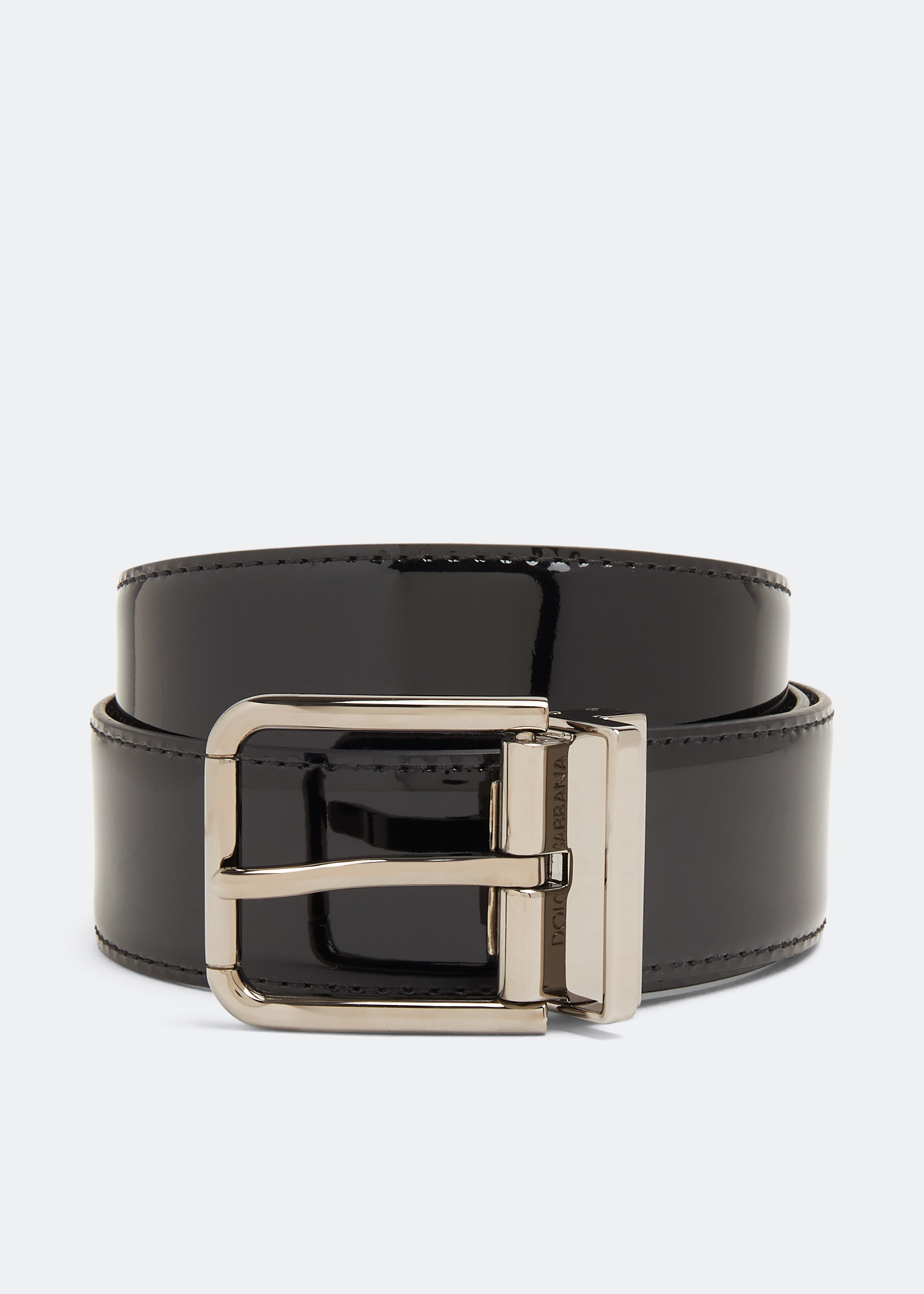 

Patent leather belt, Black