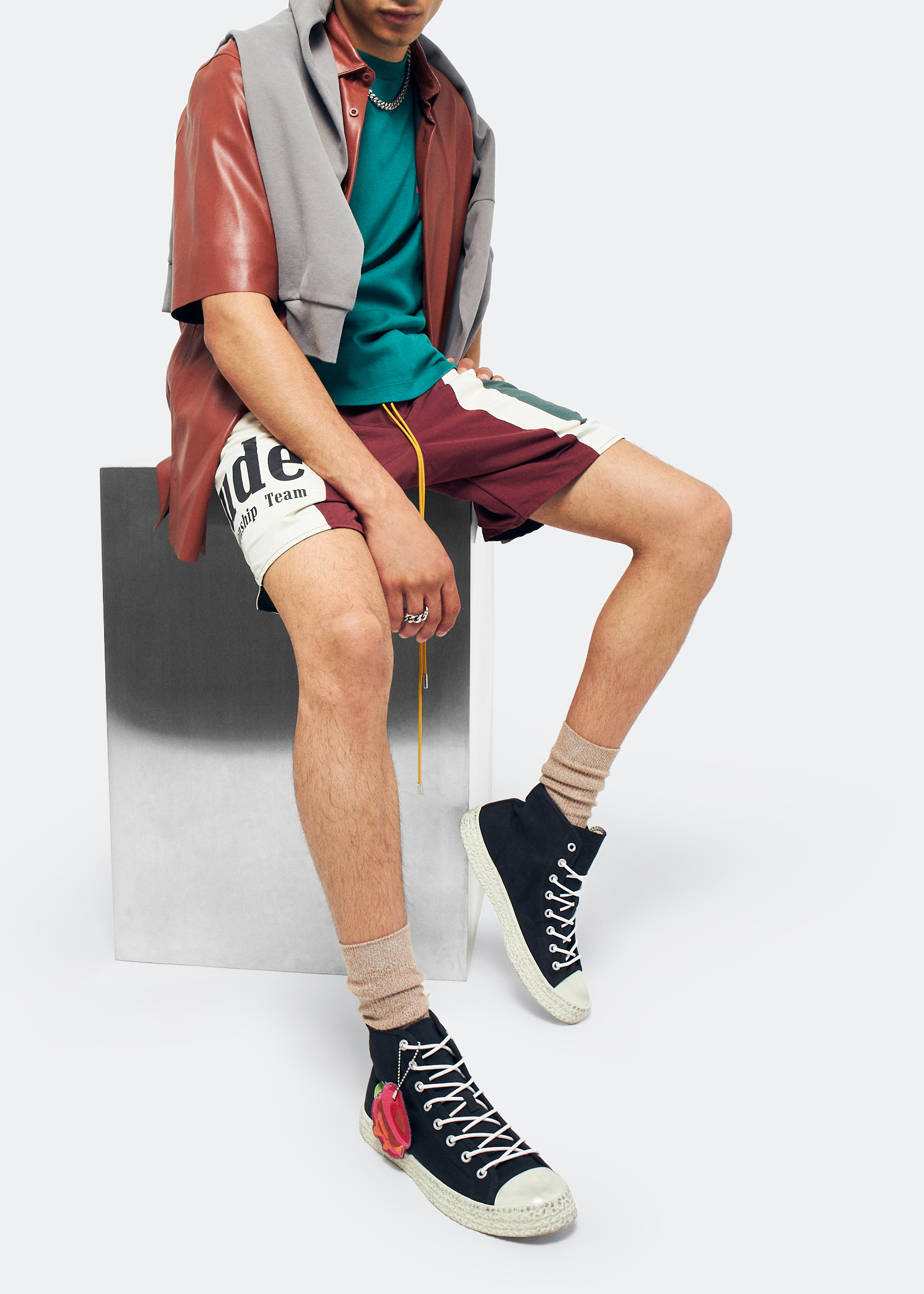 

Burger high-top sneakers, Black