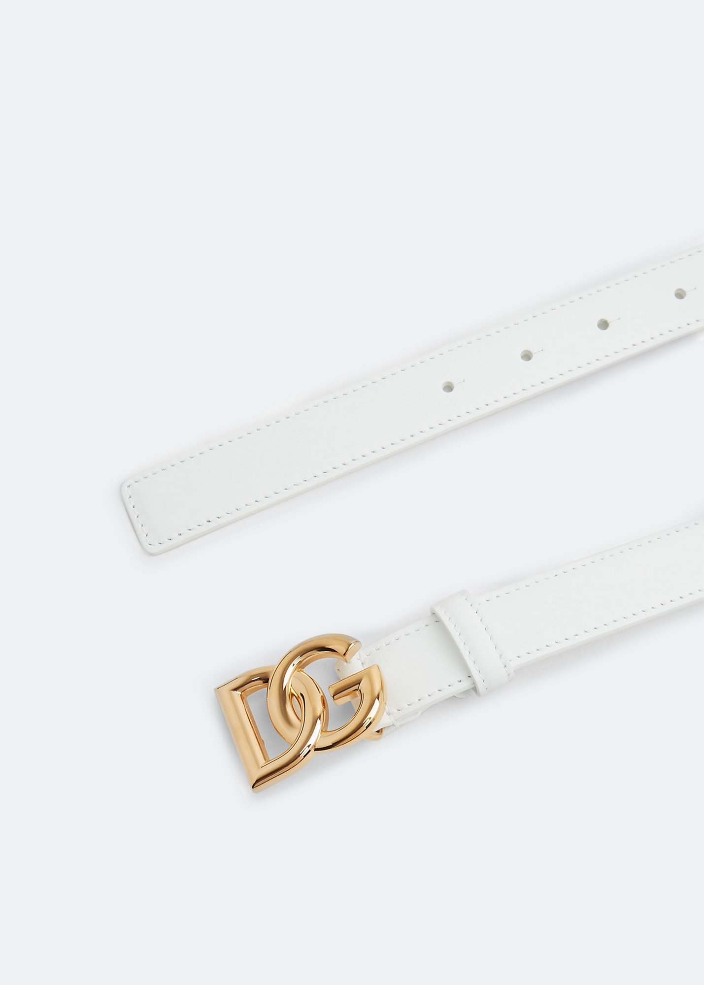 

DG logo belt, White