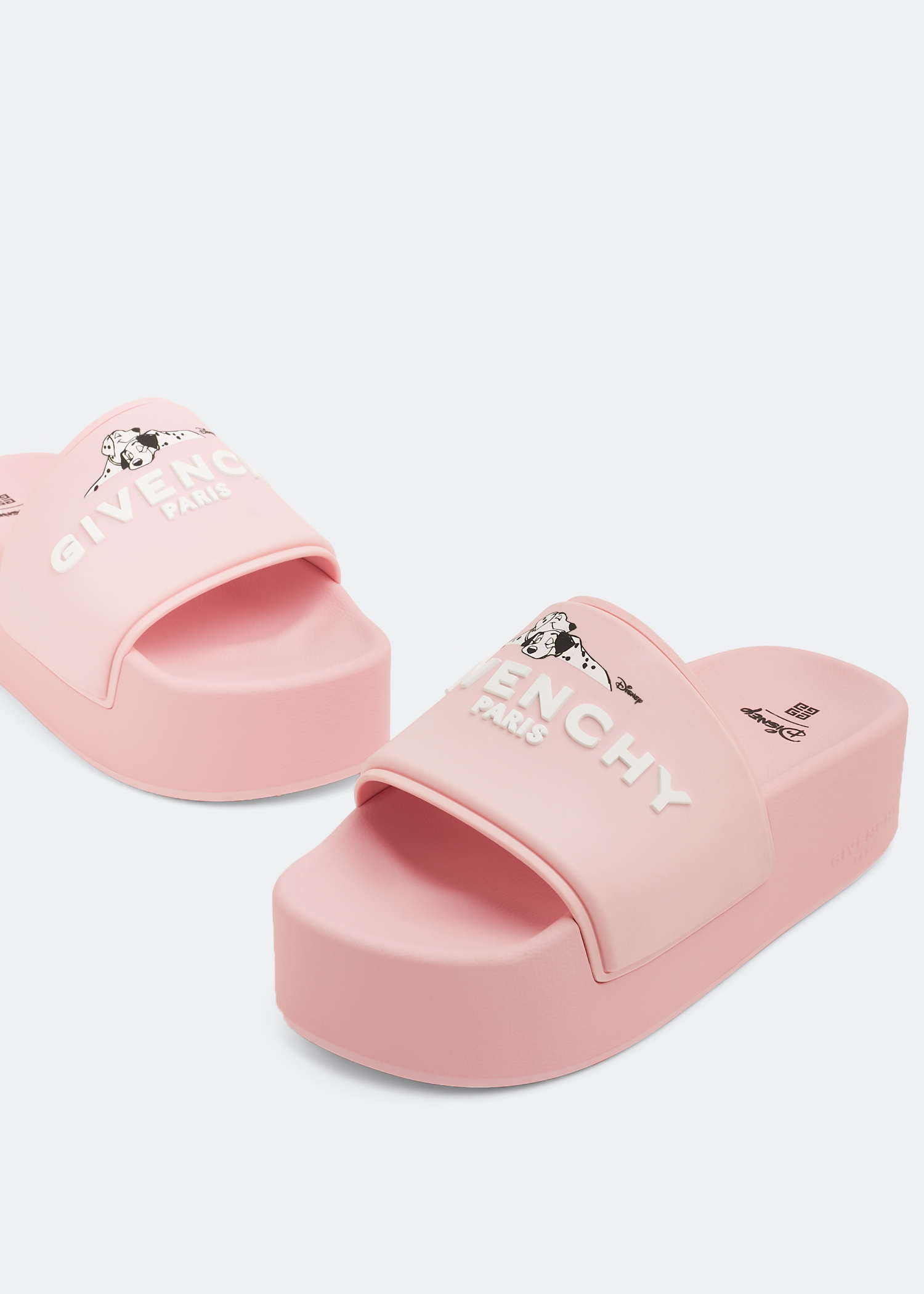 

x Disney rubber platform slides, Pink
