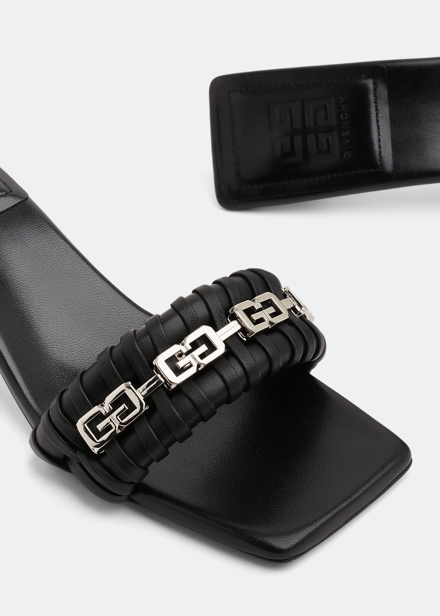 

G Woven sandals, Black