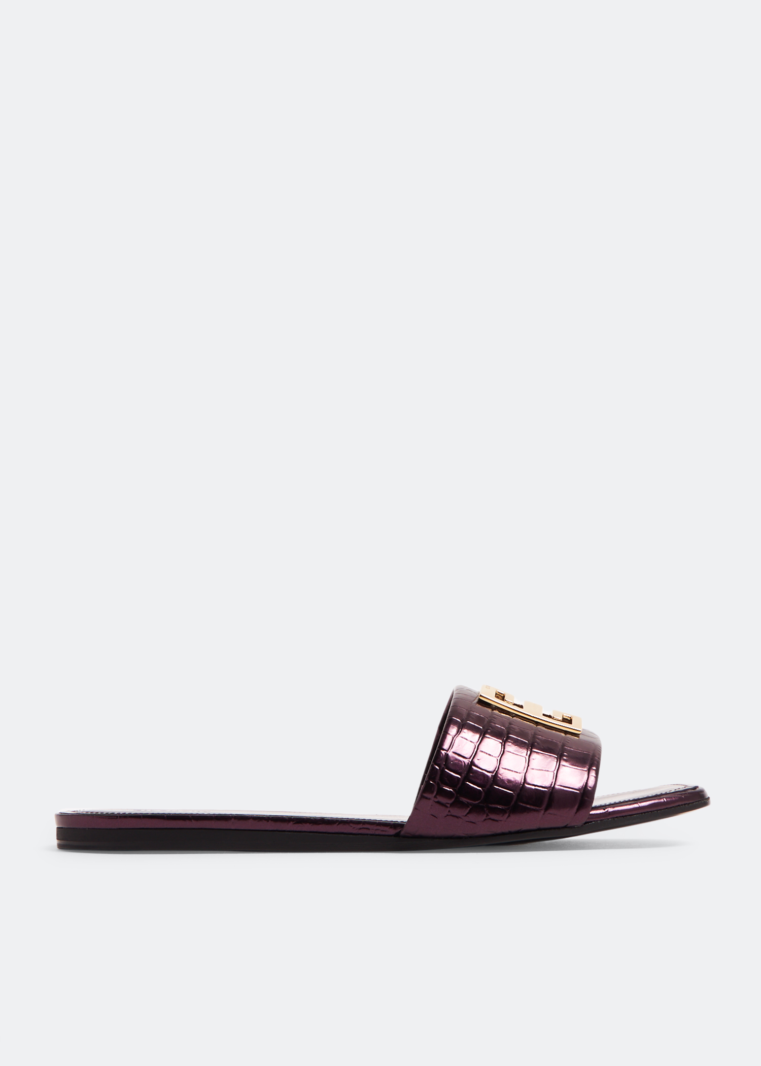 

4G flat sandals, Burgundy