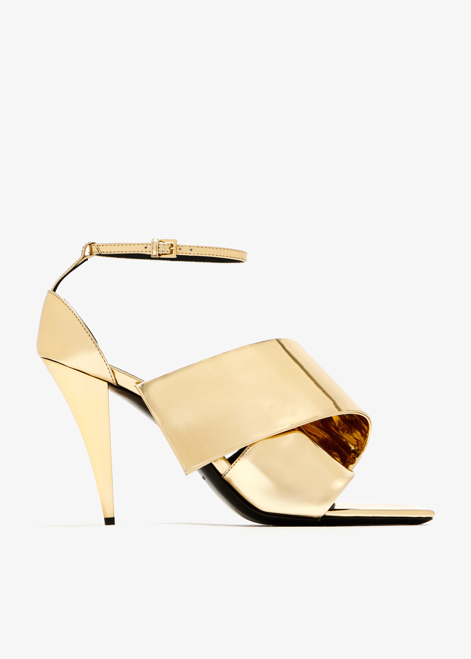 

Sliced Square sandals, Gold