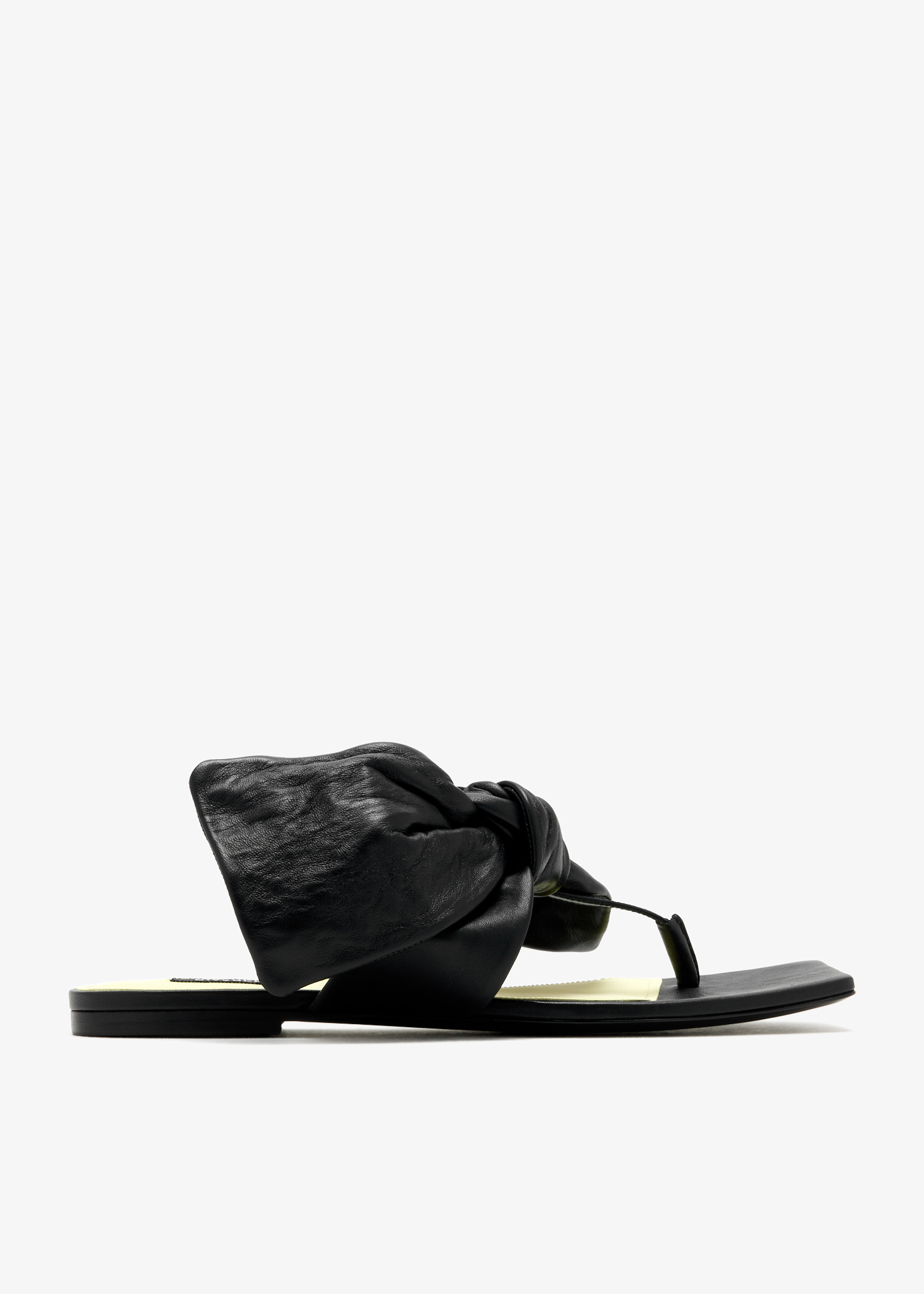 

Boudoir thong sandals, Black