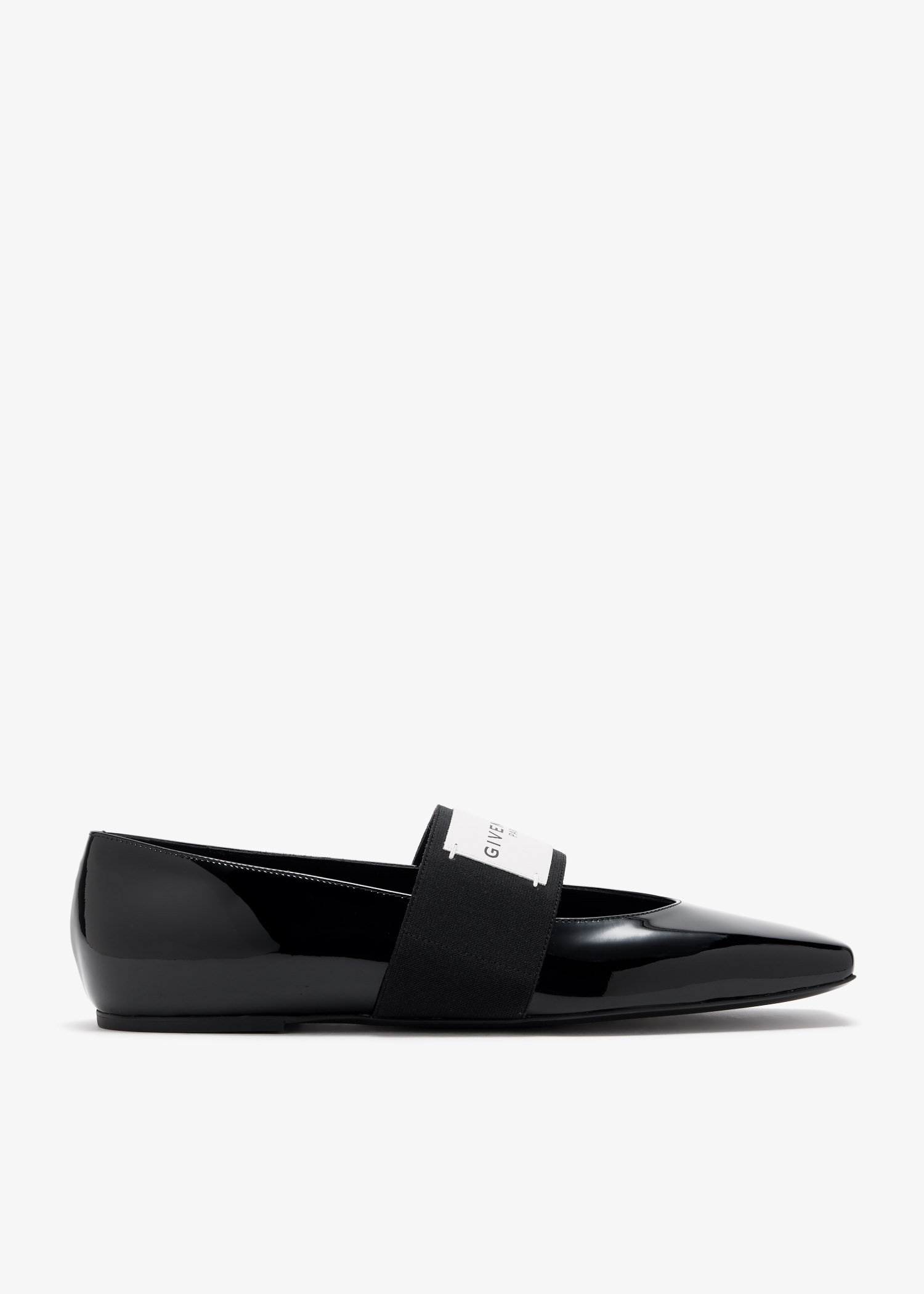 

Sliced Square ballerinas, Black