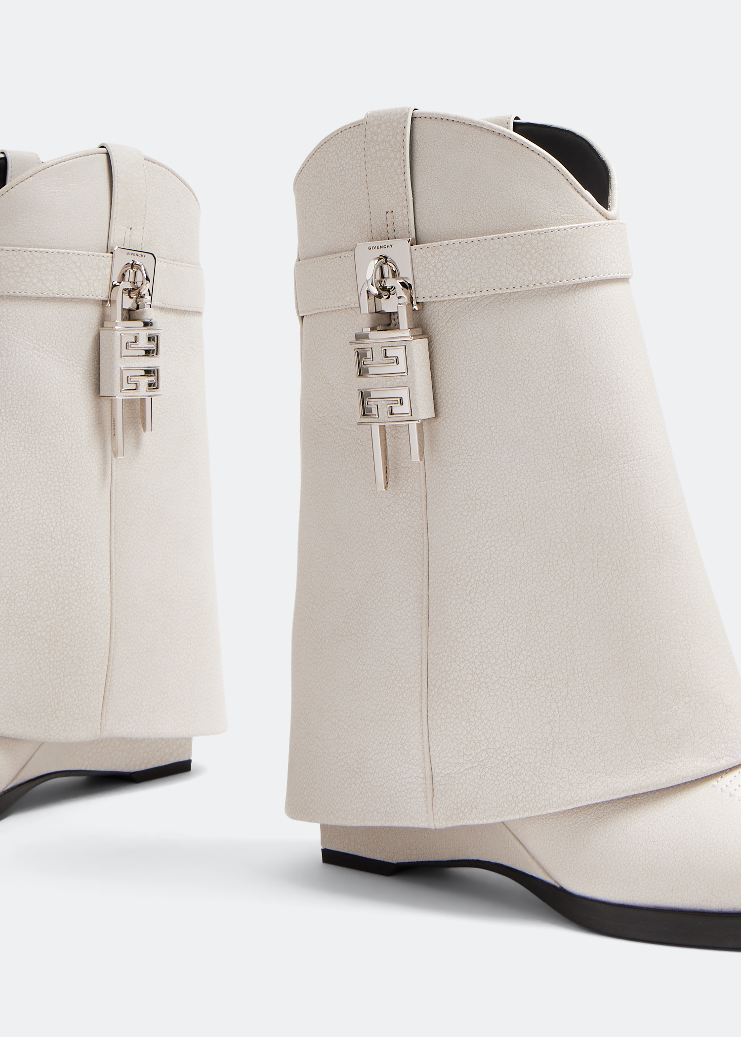 

Shark Lock Cowboy boots, White