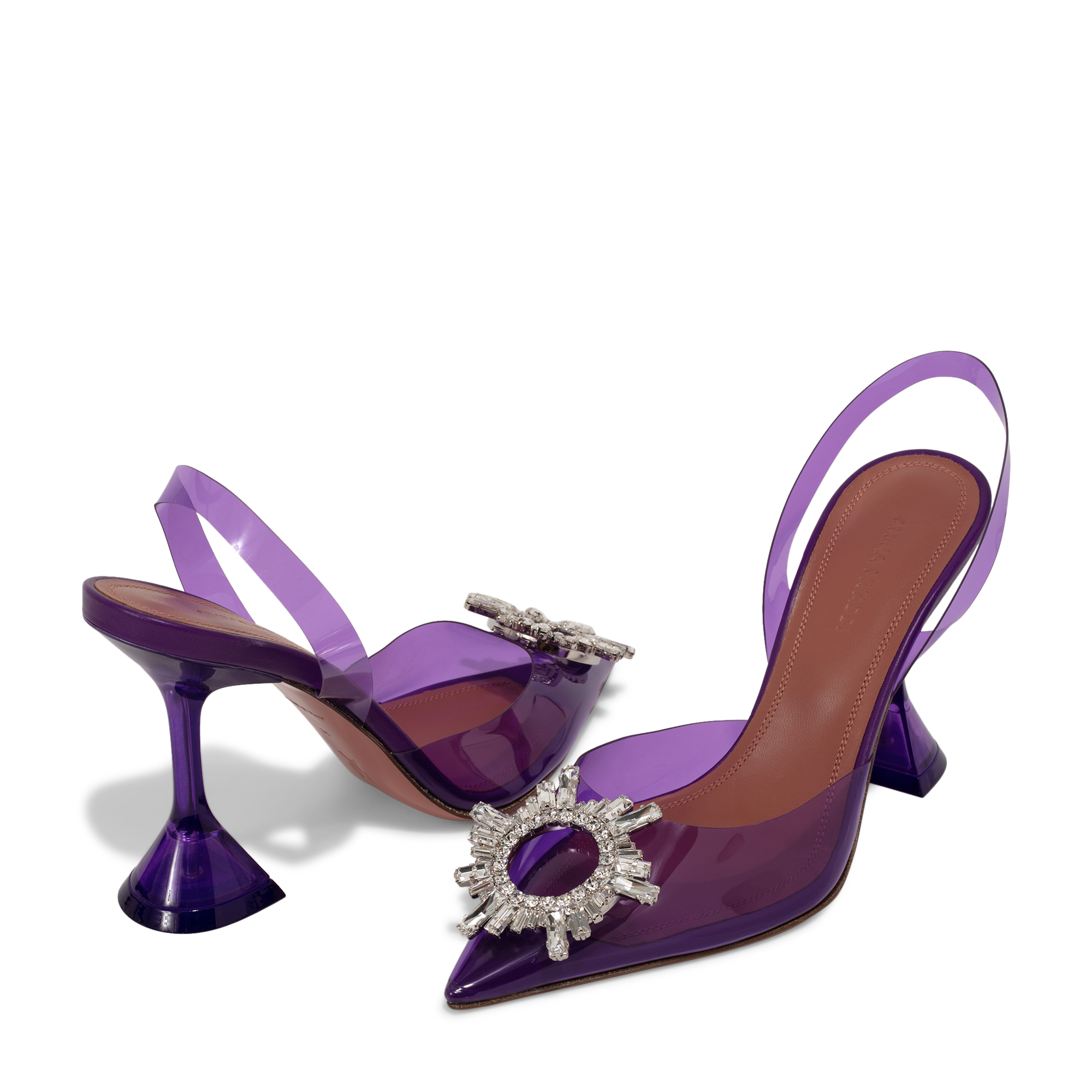 

Begum Glass pumps, Purple