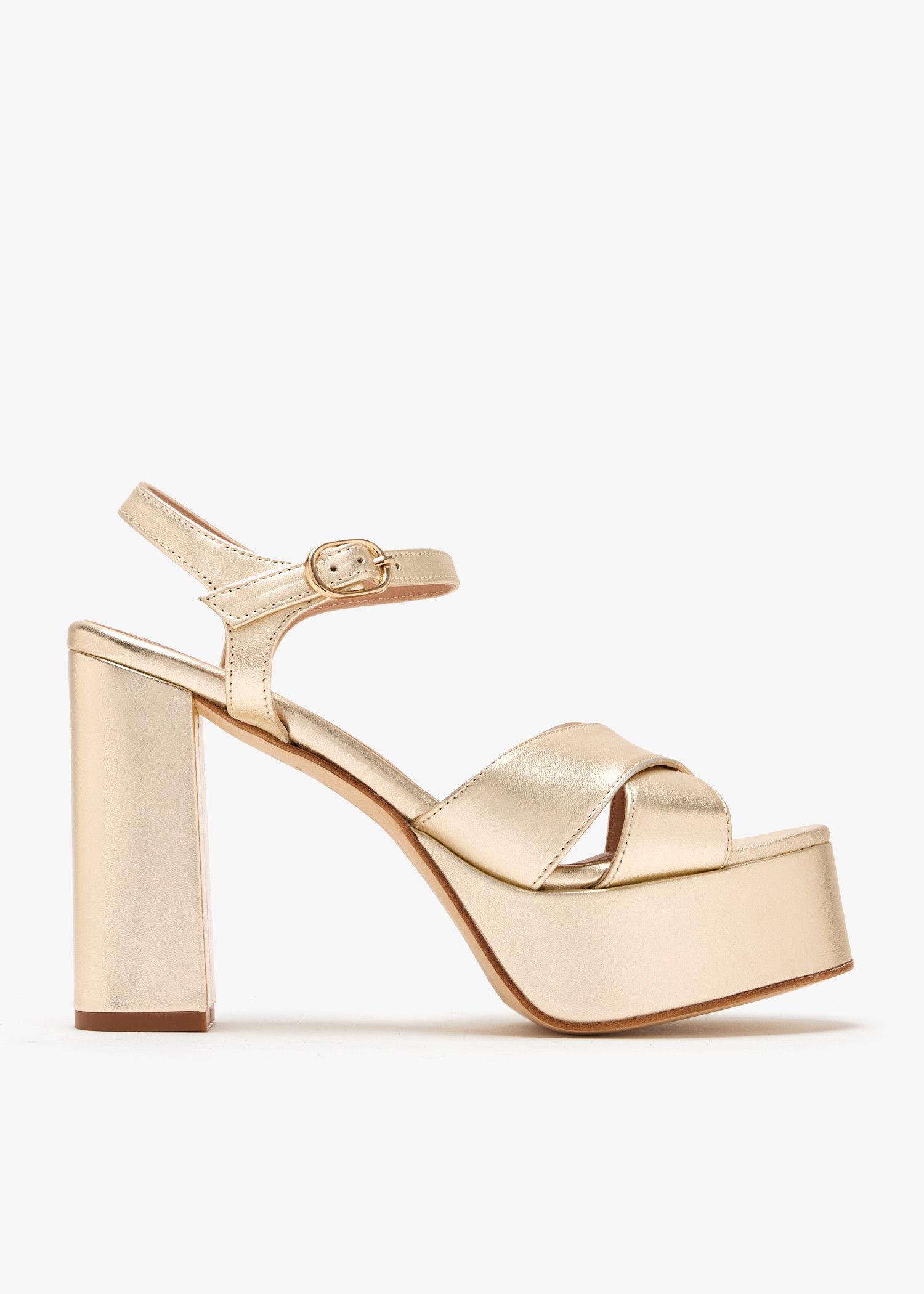 

Bella platform sandals, Gold