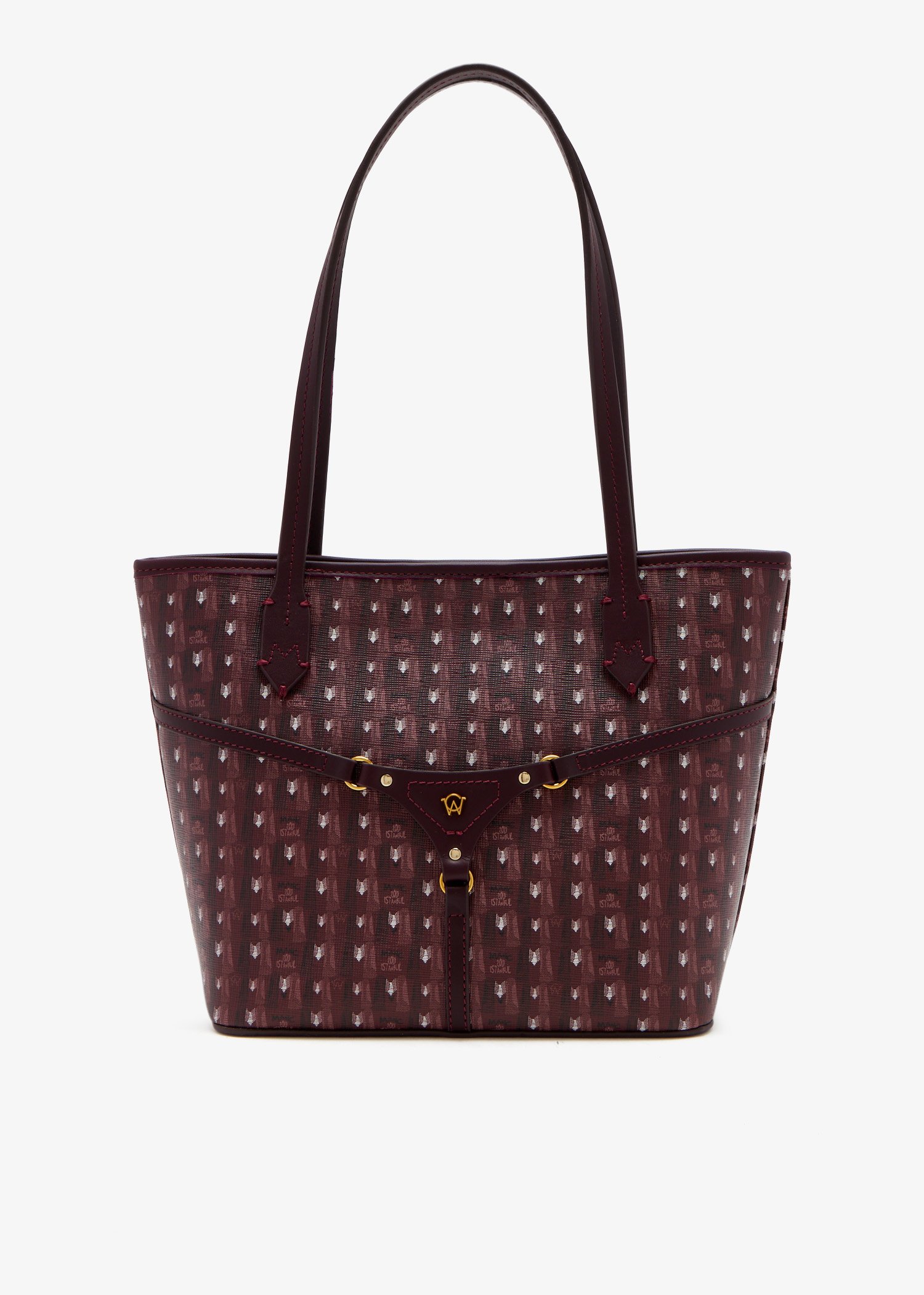 

Bella mini tote bag, Burgundy