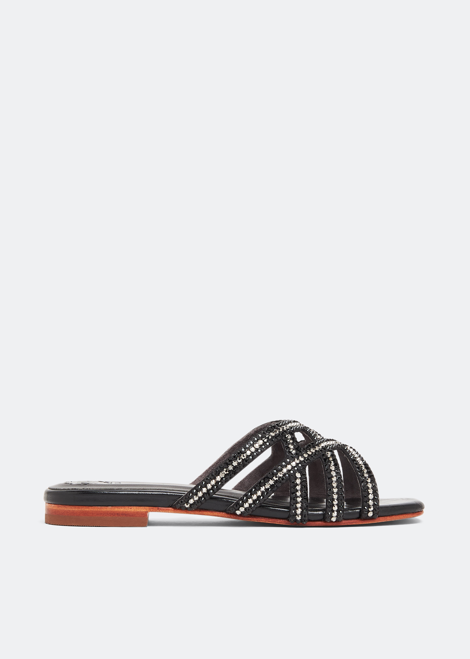 Fausta croc embossed slide sandal 2025