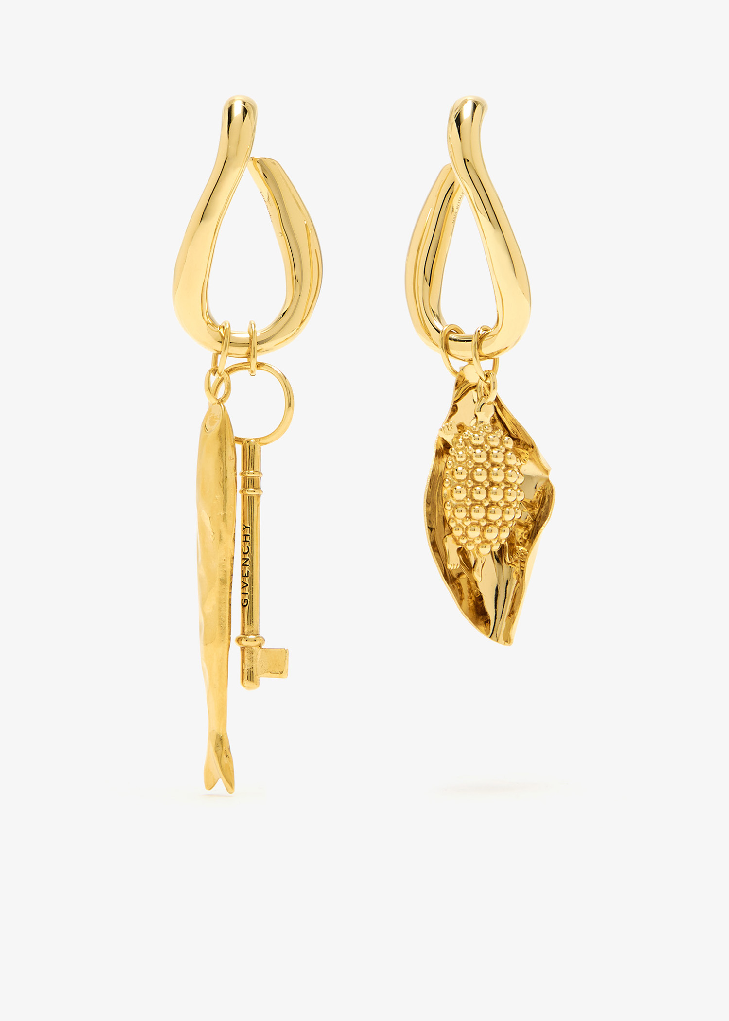 

Lucky Charms asymmetric earrings, Gold