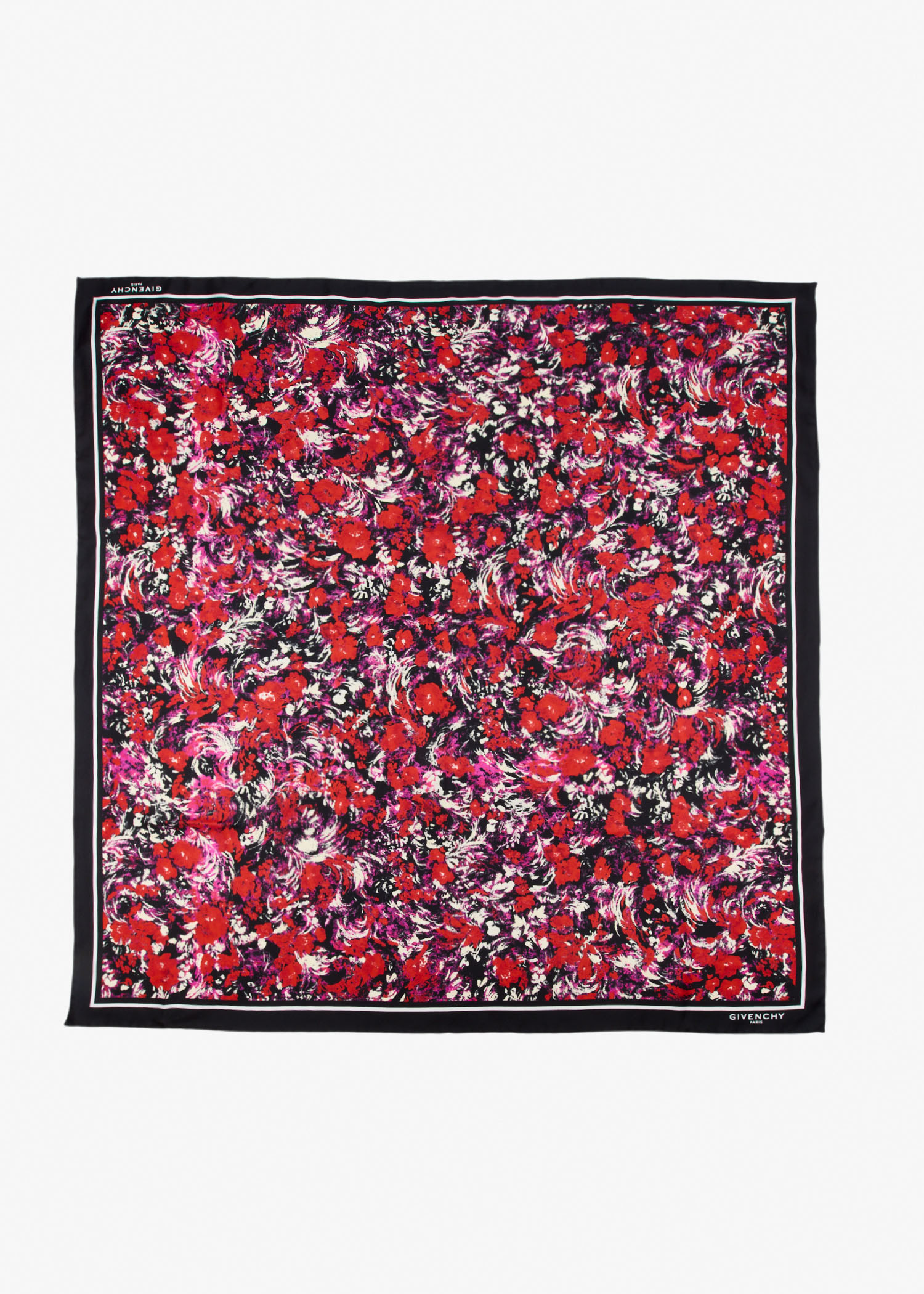 

Floral print square scarf, Printed