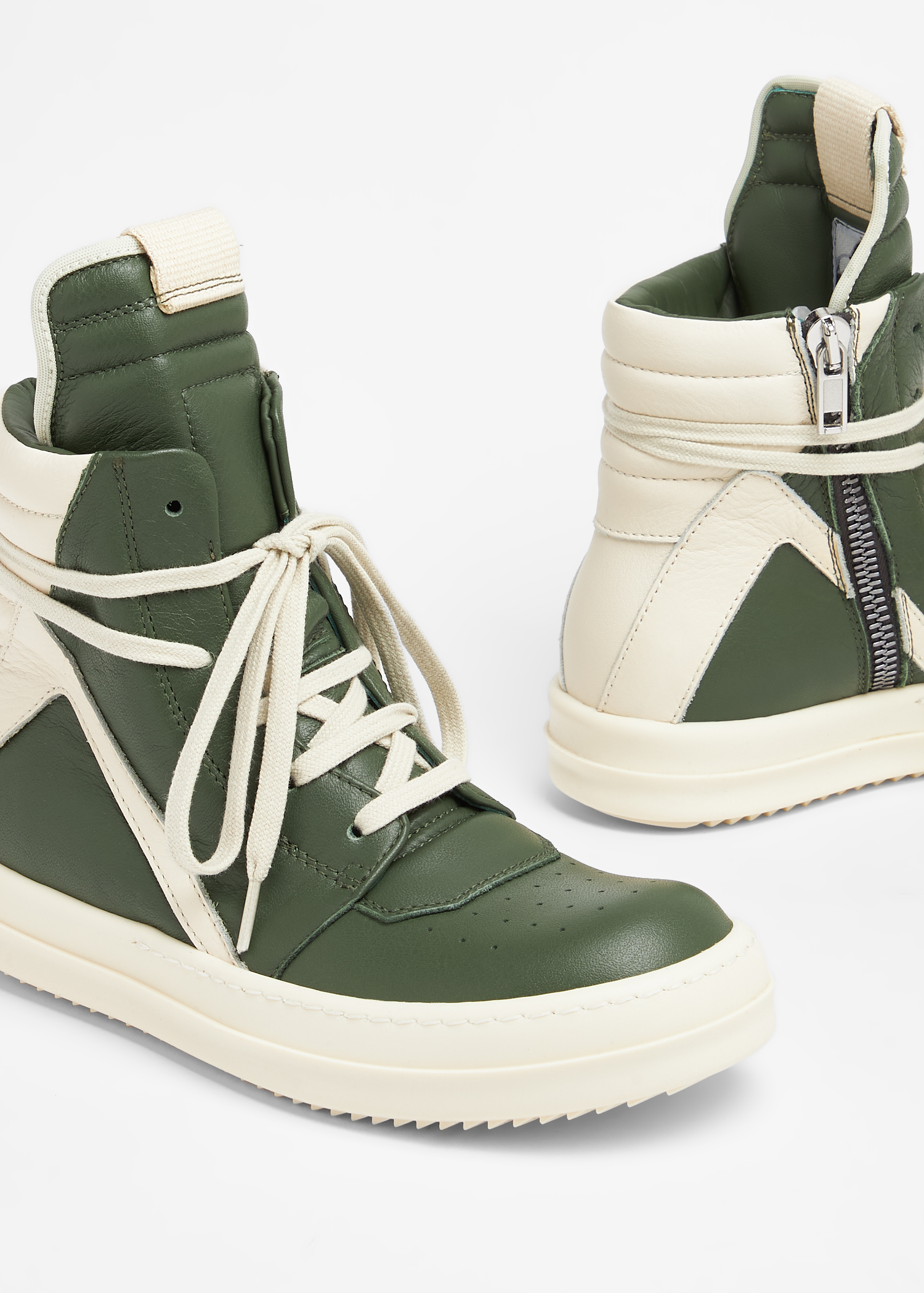 

Geo high-top sneakers, Green