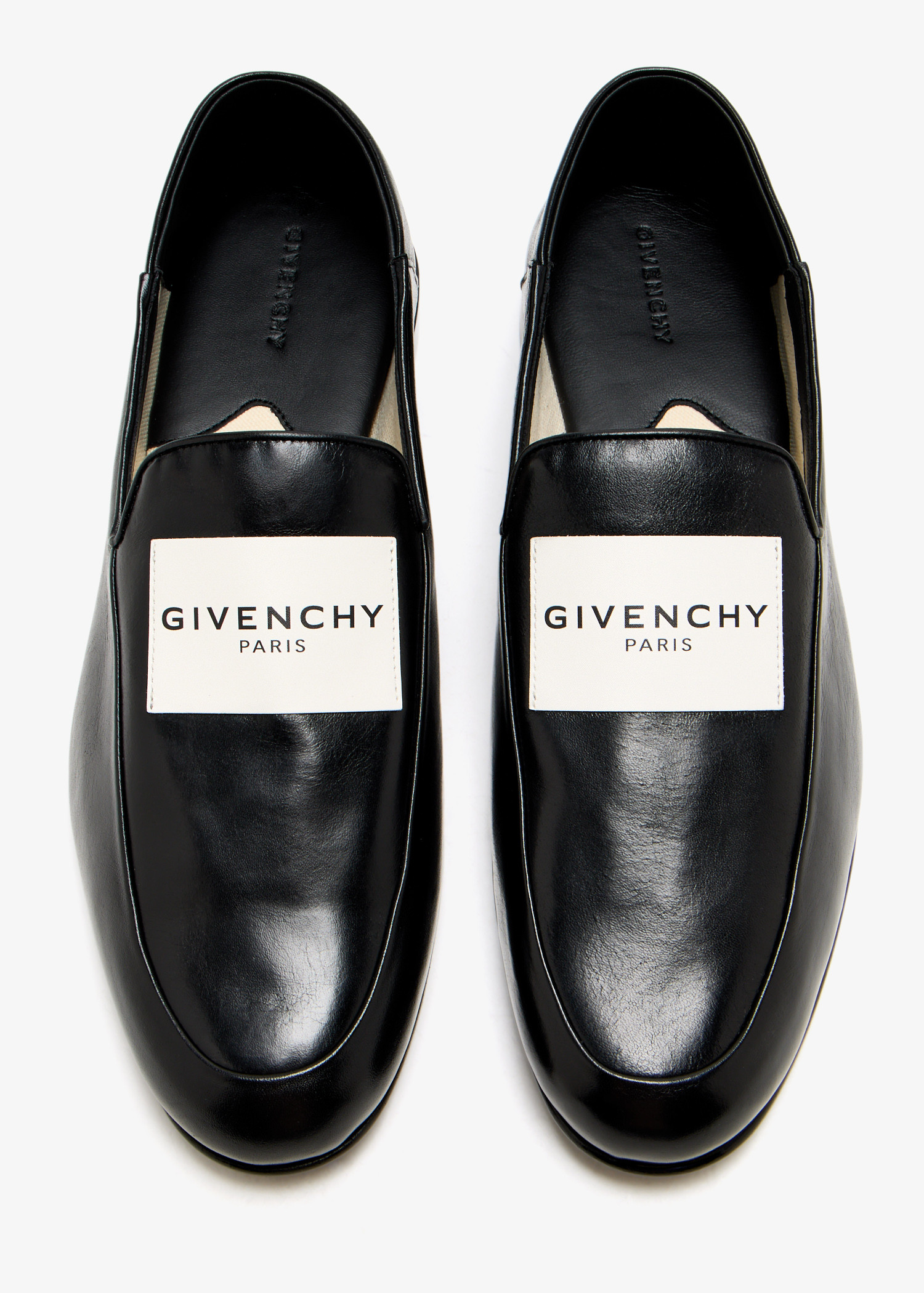 

Label loafers, Black