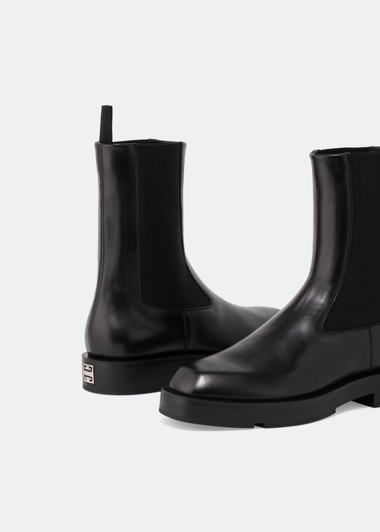 

Squared Chelsea boots, Black